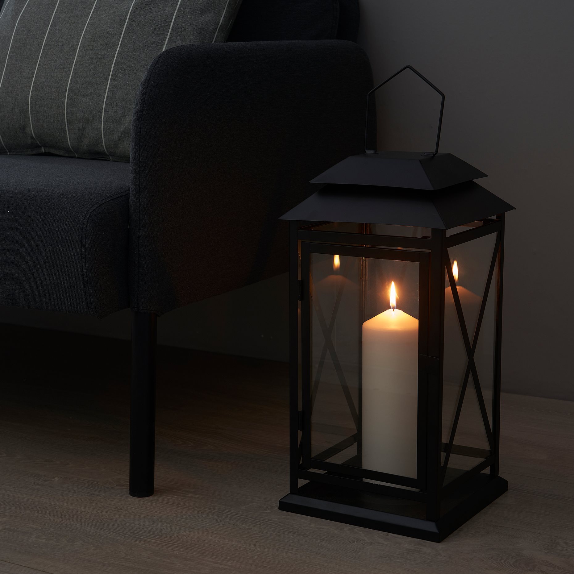FENOMEN, unscented pillar candle, 23 cm, 205.284.06