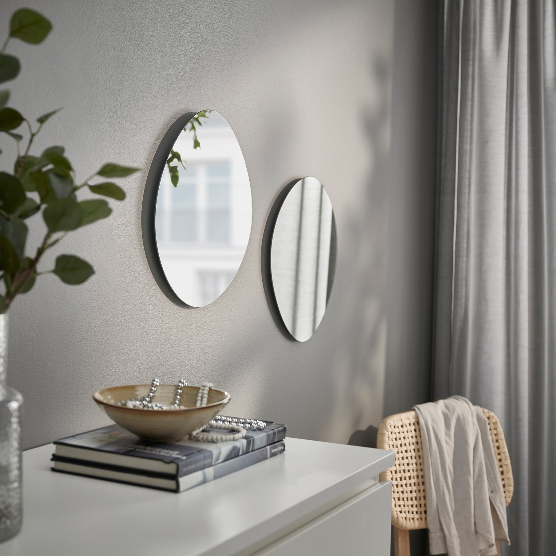 VALNÖTSTRÄD, καθρέφτης, 37x36 cm, 205.297.45