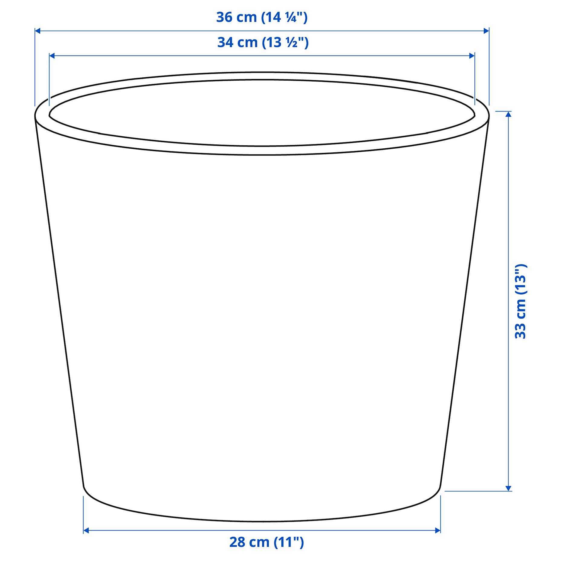 SOJABÖNA, plant pot, 32 cm, 205.335.92