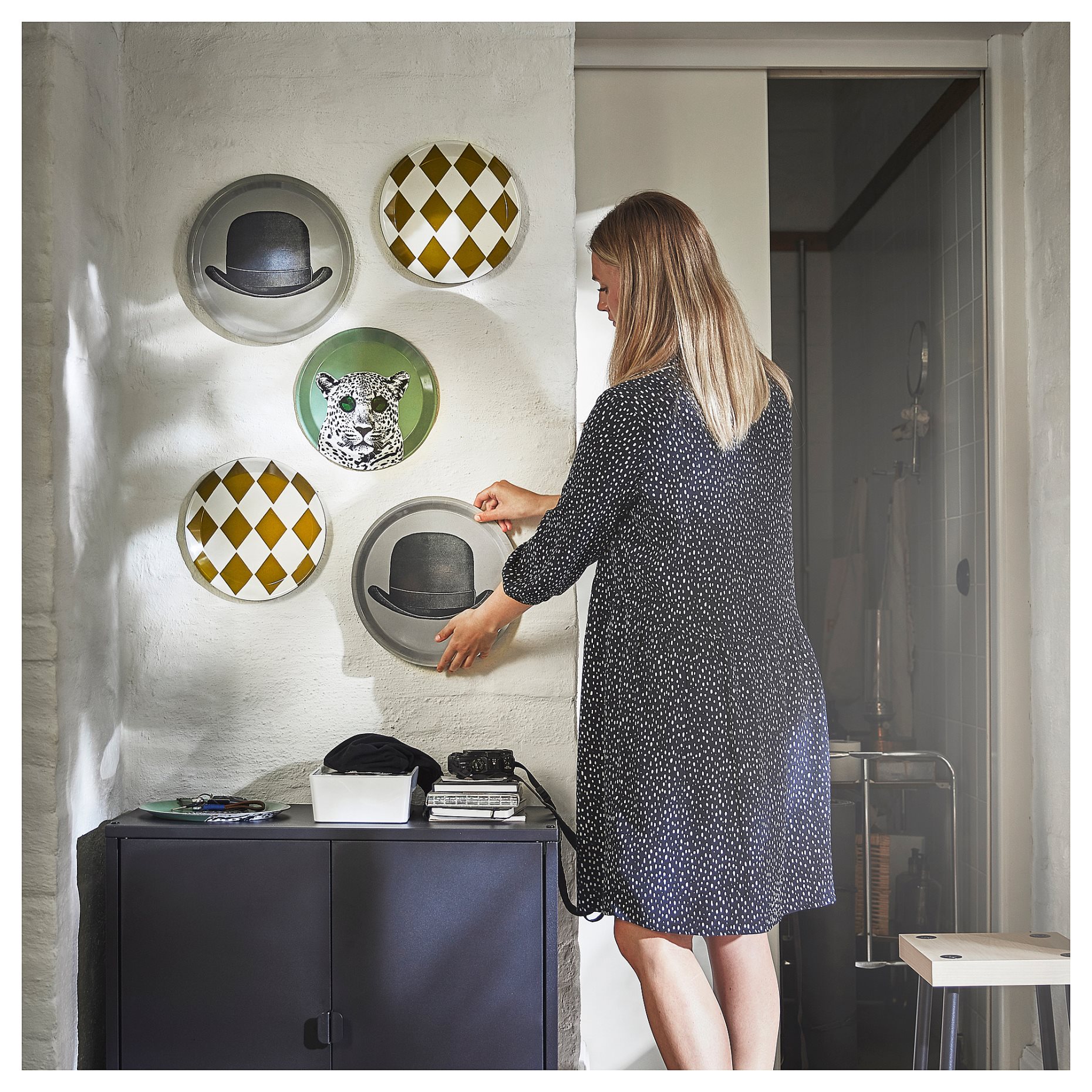 GALLERISKOG, διακόσμηση τοίχου/διάφορα σχέδια, σετ των 3, 205.380.71