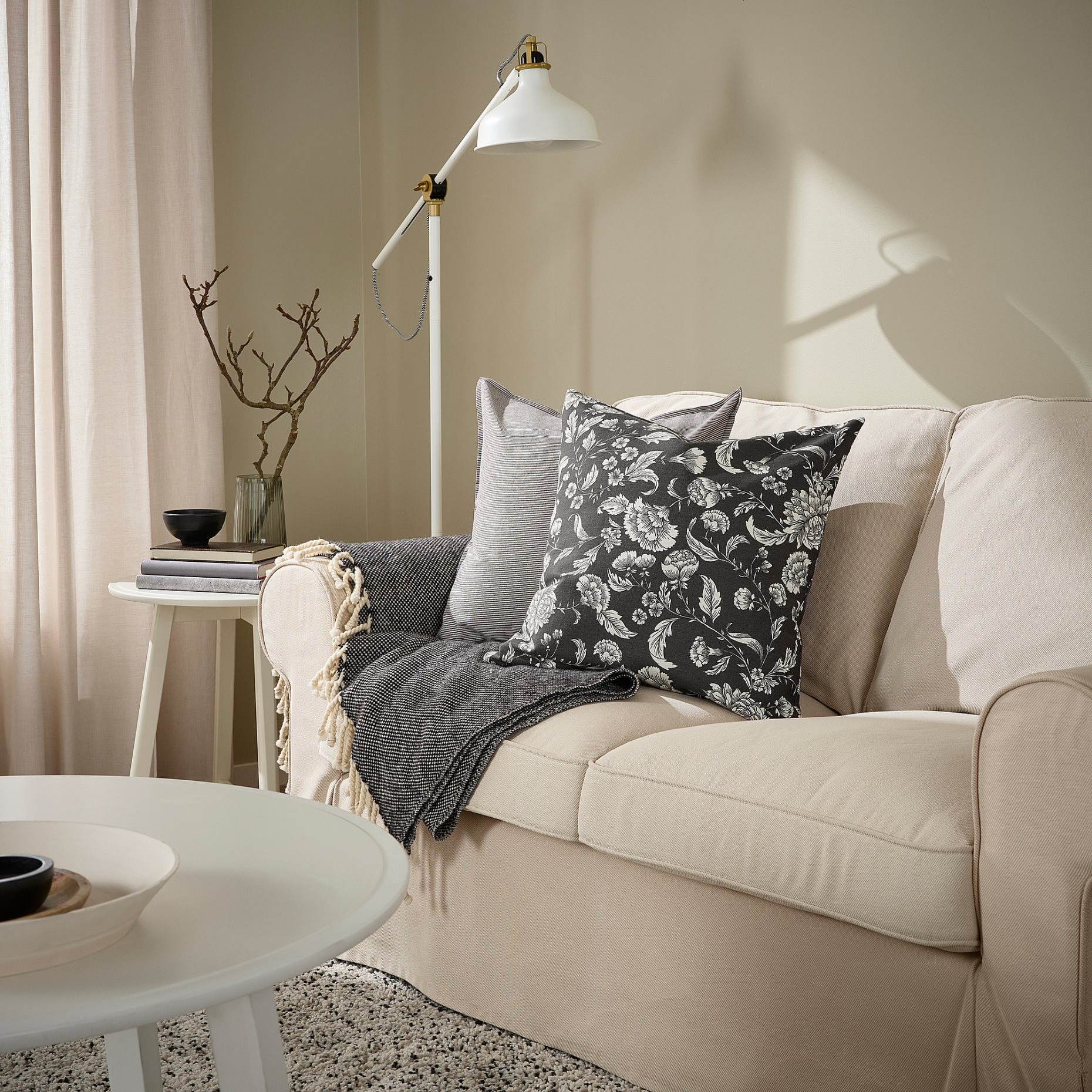 IDALINNEA, κάλυμμα μαξιλαριού, 50x50 cm, 205.482.92