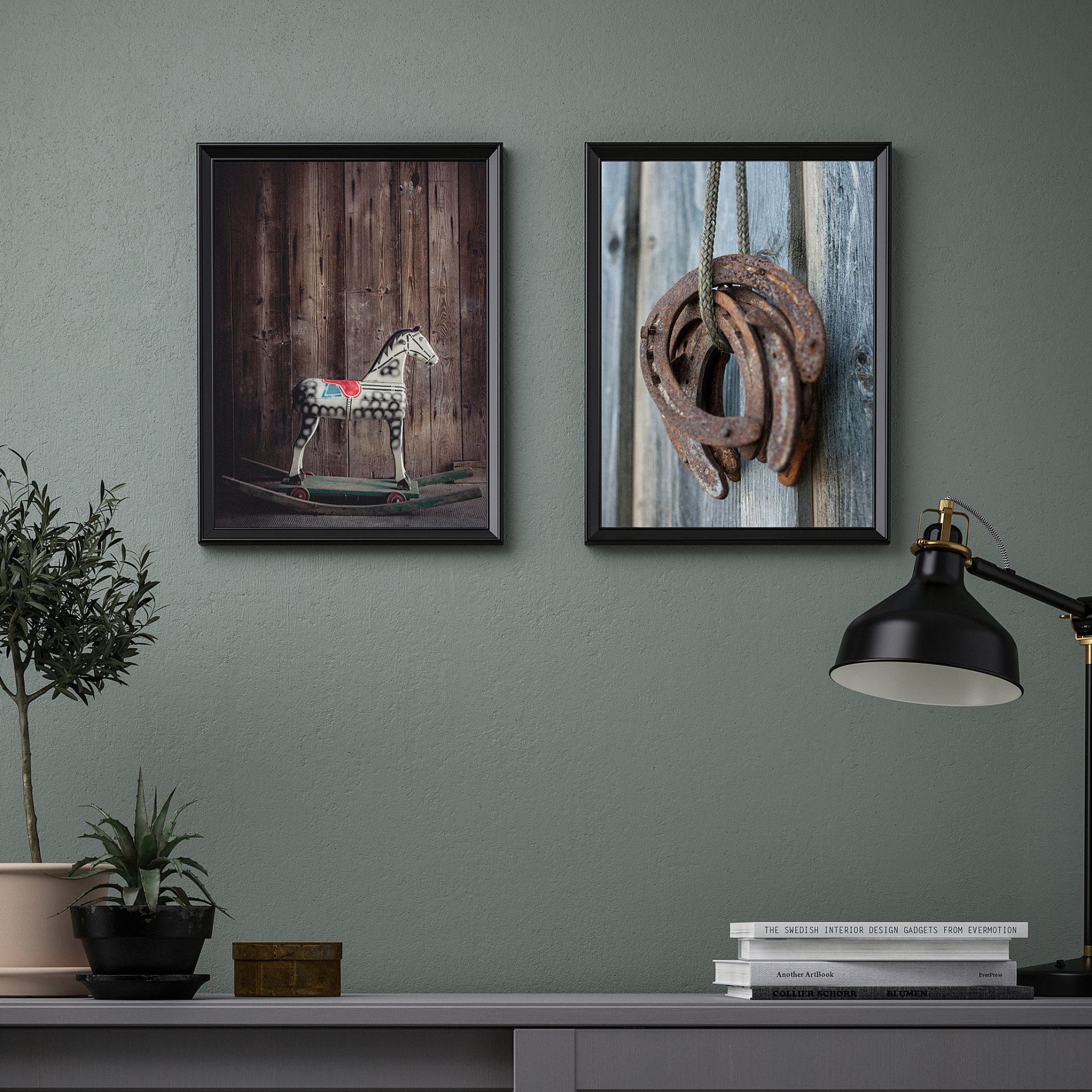 BILD, poster/Rocking horse/2 pack, 30x40 cm, 205.606.51