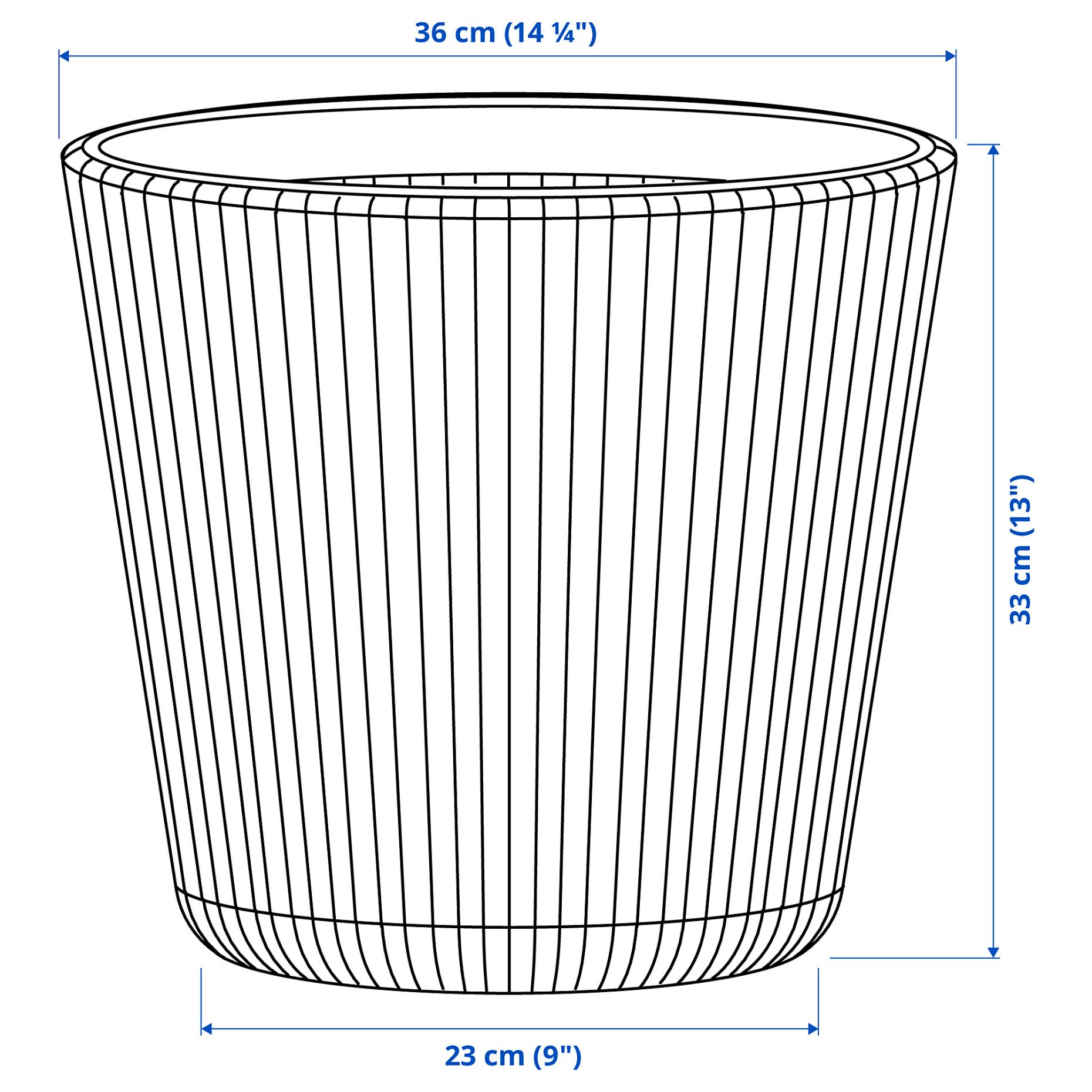 BJORNBAMBU, plant pot/in/outdoor, 32 cm, 205.612.93