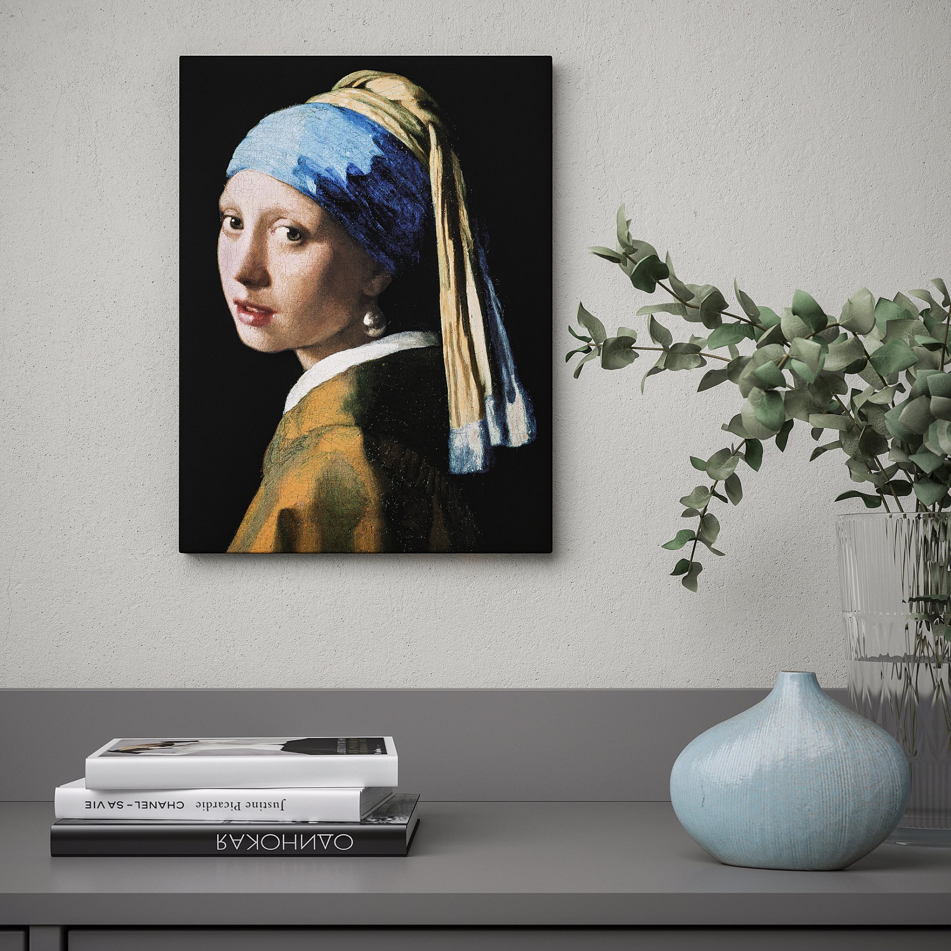 PJÄTTERYD, picture/girl with a pearl earring  2, 30x40 cm, 205.789.10