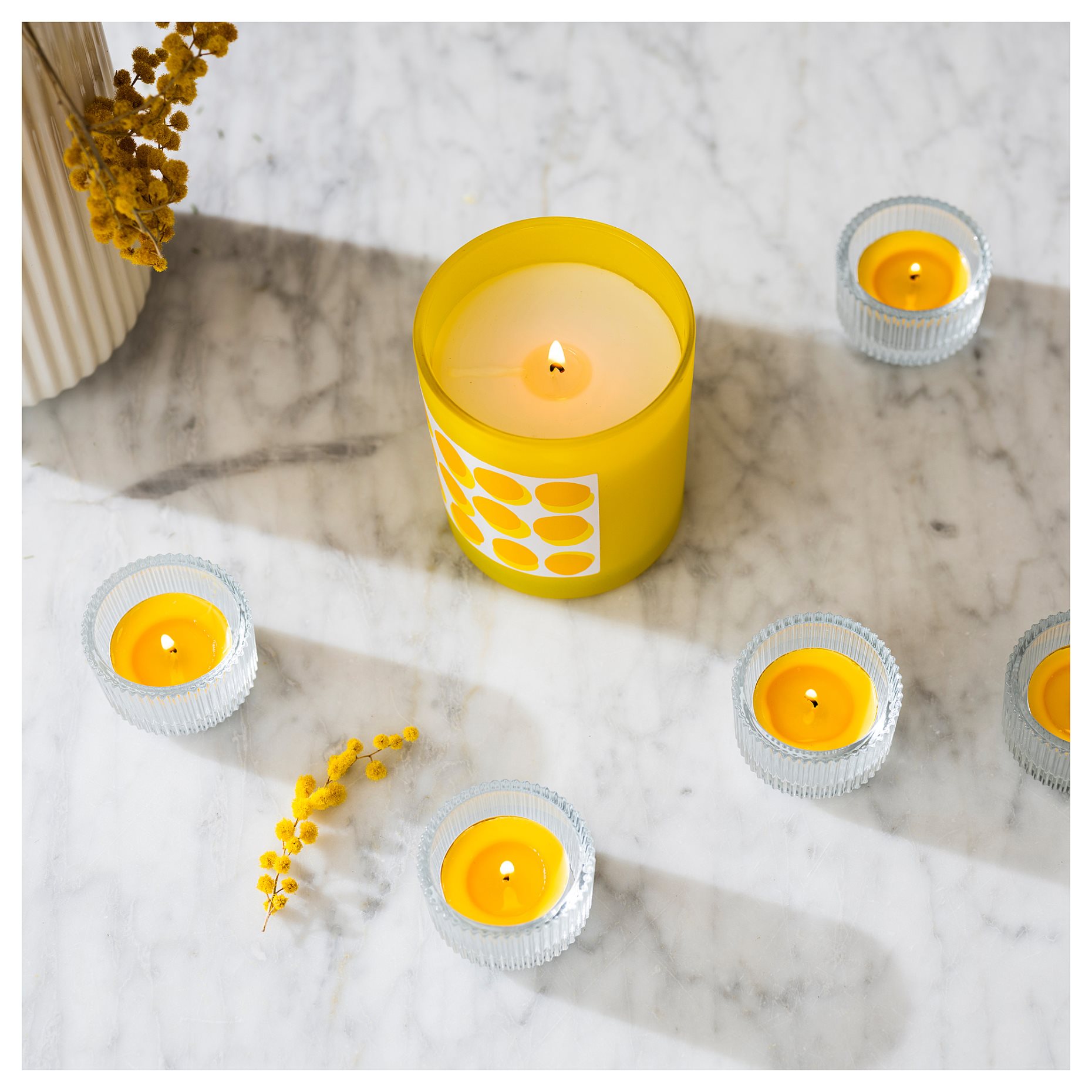 SVARTOXBÄR, αρωματικό κερί ρεσό/μιμόζα, 30 τεμ.  3.5 ώρες, 205.826.67