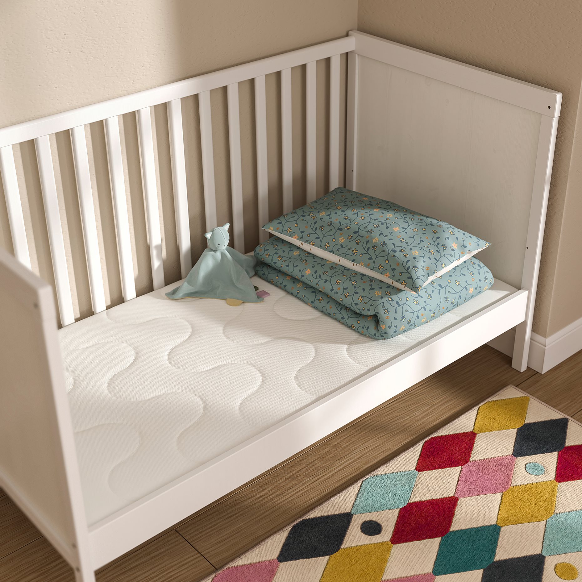 KRUMMELUR, foam mattress for cot, 70x140x8 cm, 205.934.11