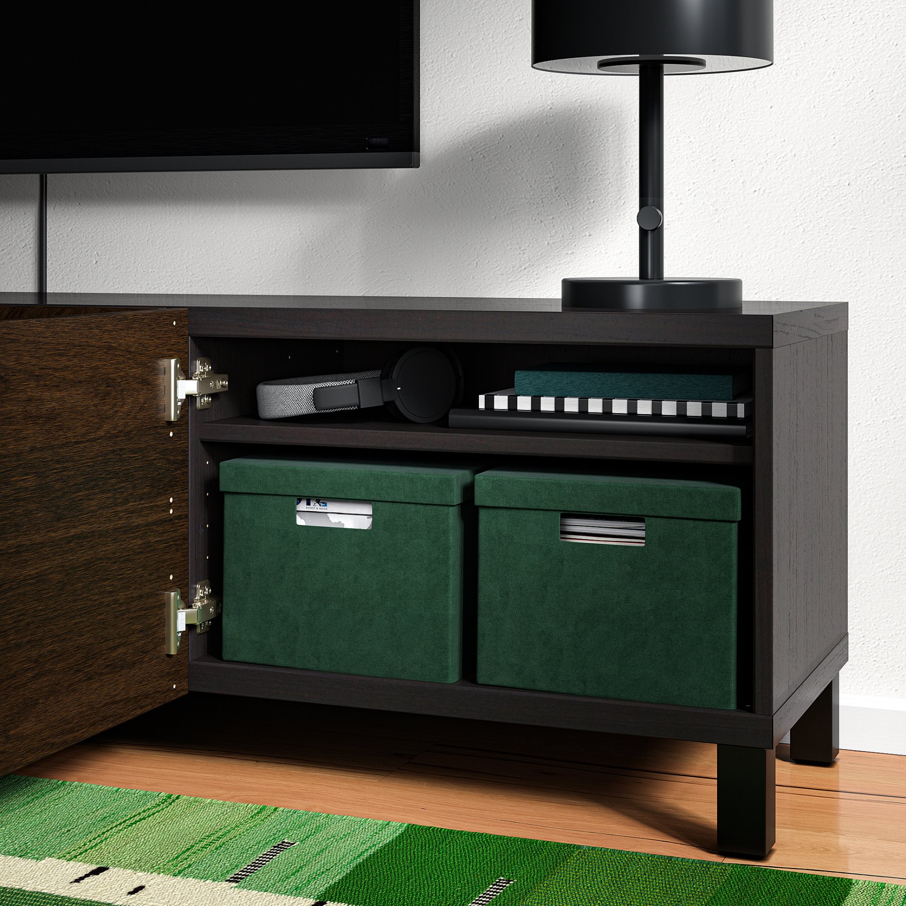 GJÄTTA, storage box with lid, 25x35x20 cm, 205.996.77