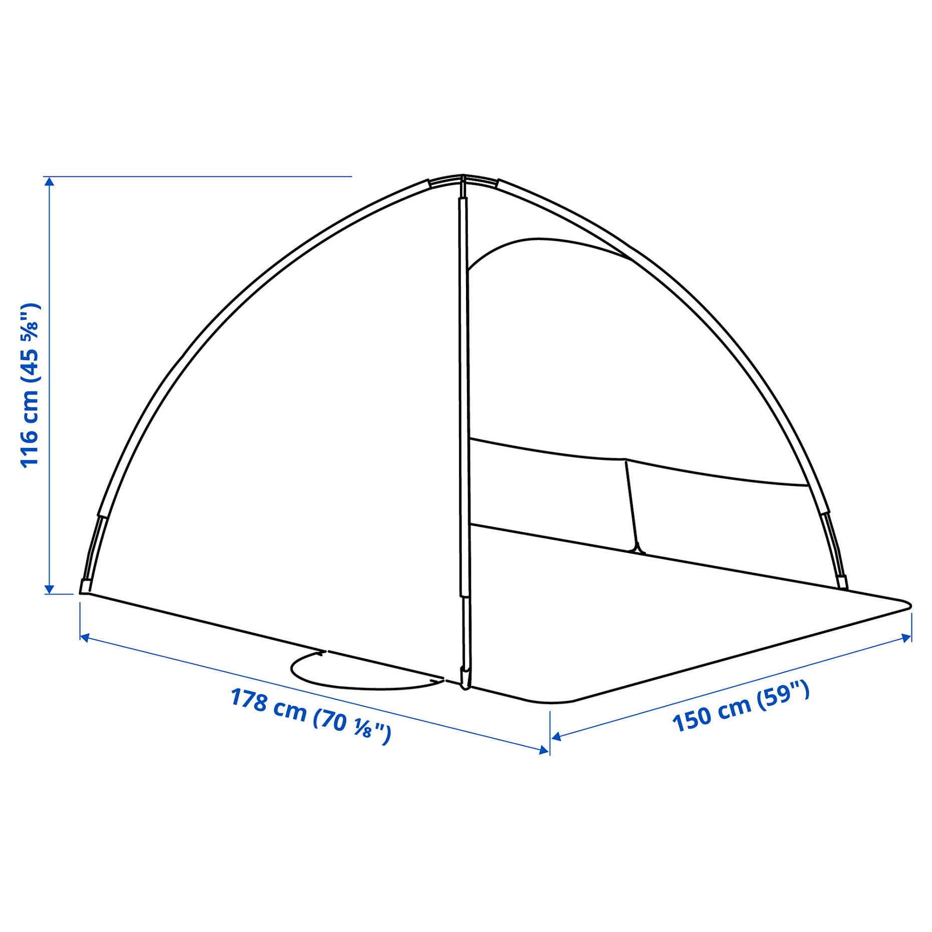 STRANDÖN, sun/wind shelter, 206.004.64