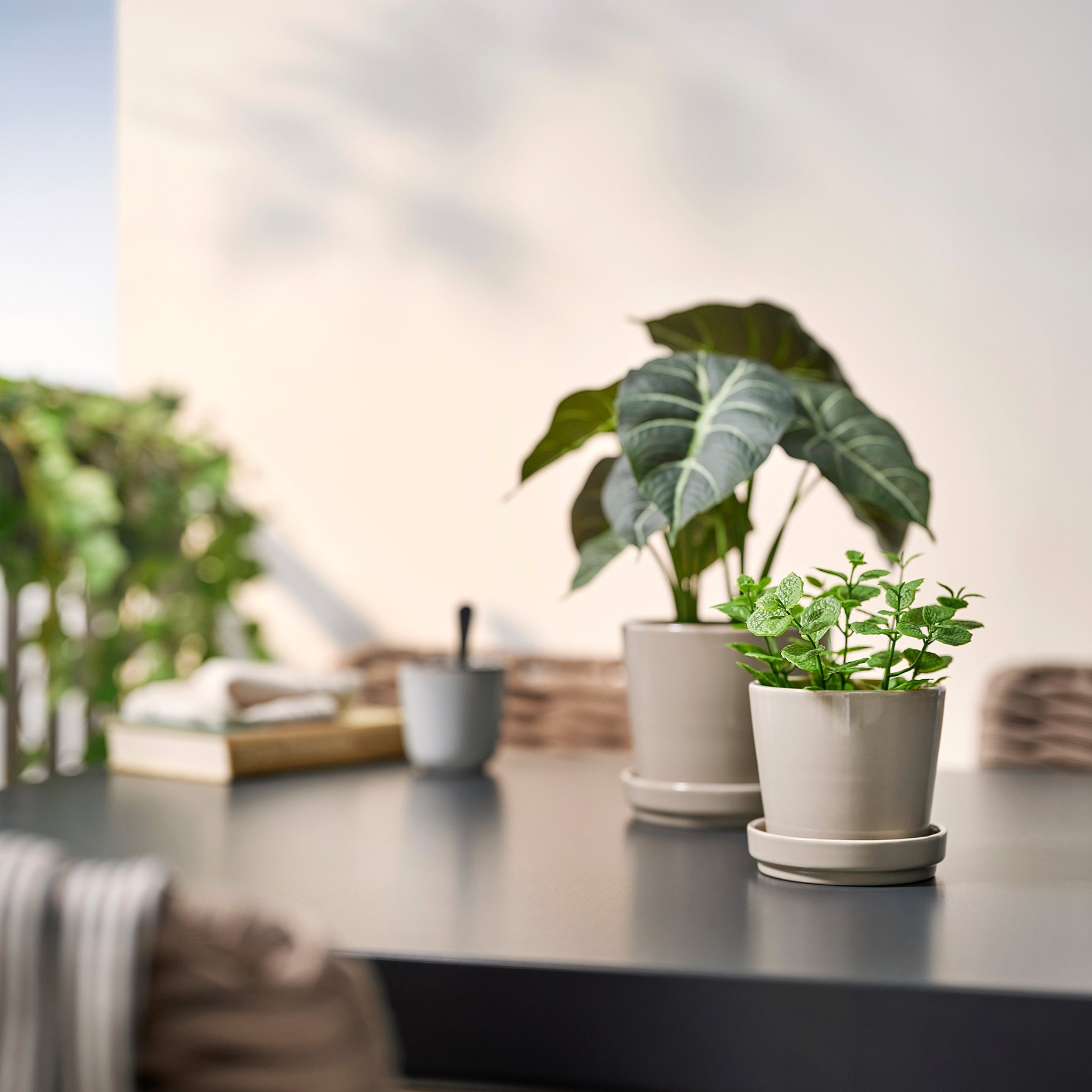 FEJKA, artificial potted plant in/outdoor Mint, 9 cm, 206.008.50