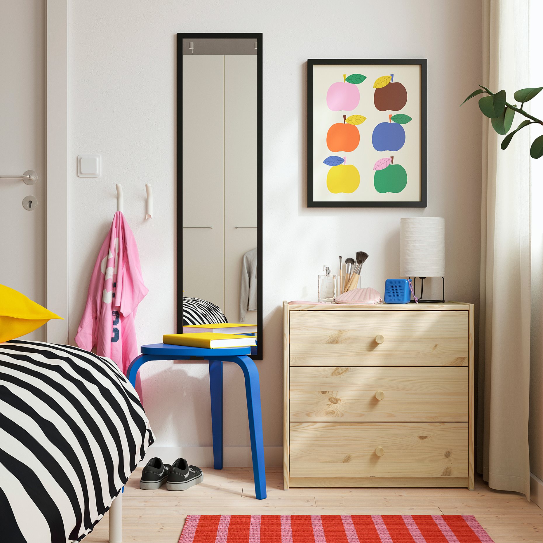 RAST, συρταριέρα με 3 συρτάρια, 60x59 cm, 206.098.60