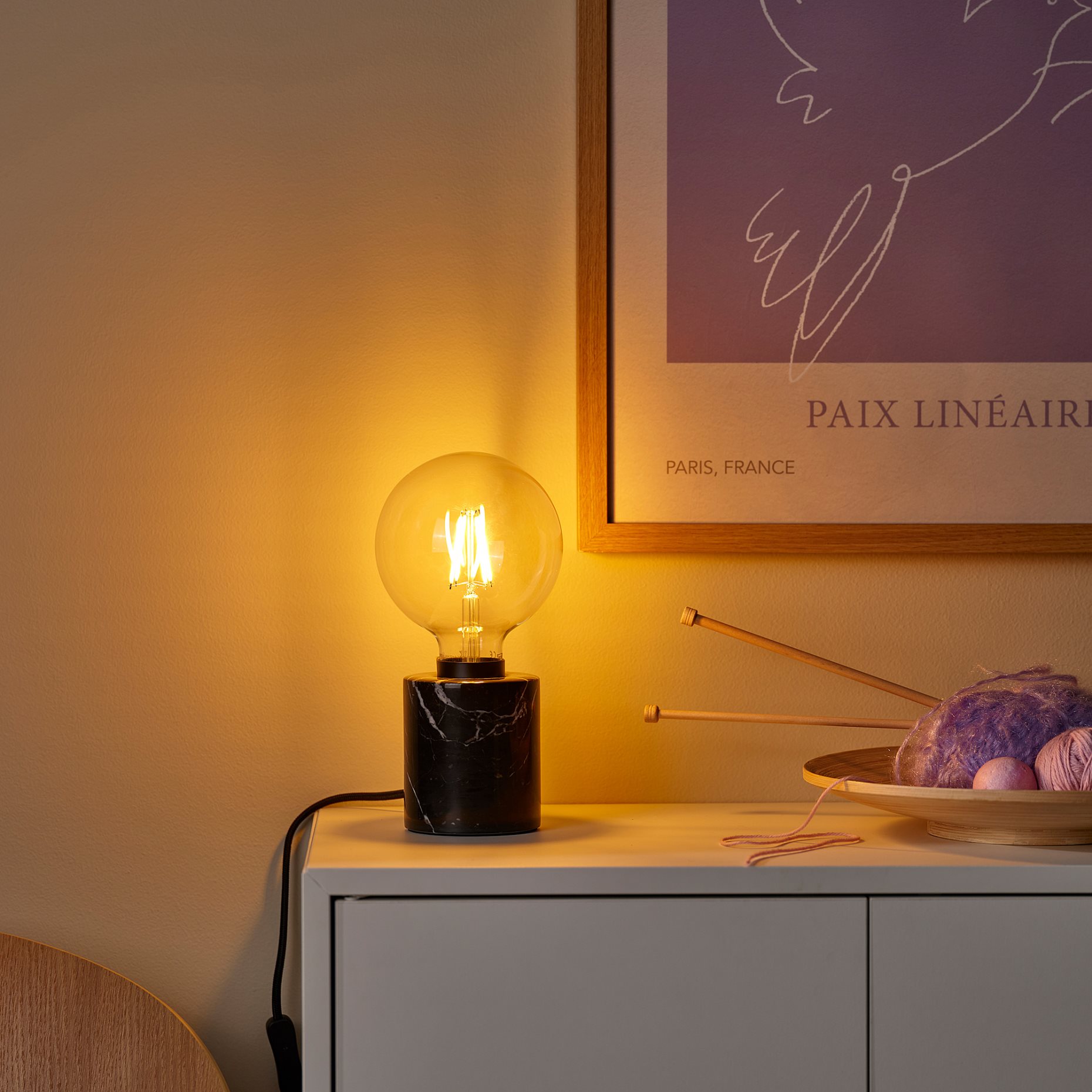 LUNNOM, λαμπτήρας LED E27 806 lumen/ρυθμιζόμενης έντασης, 125 mm, 206.148.47