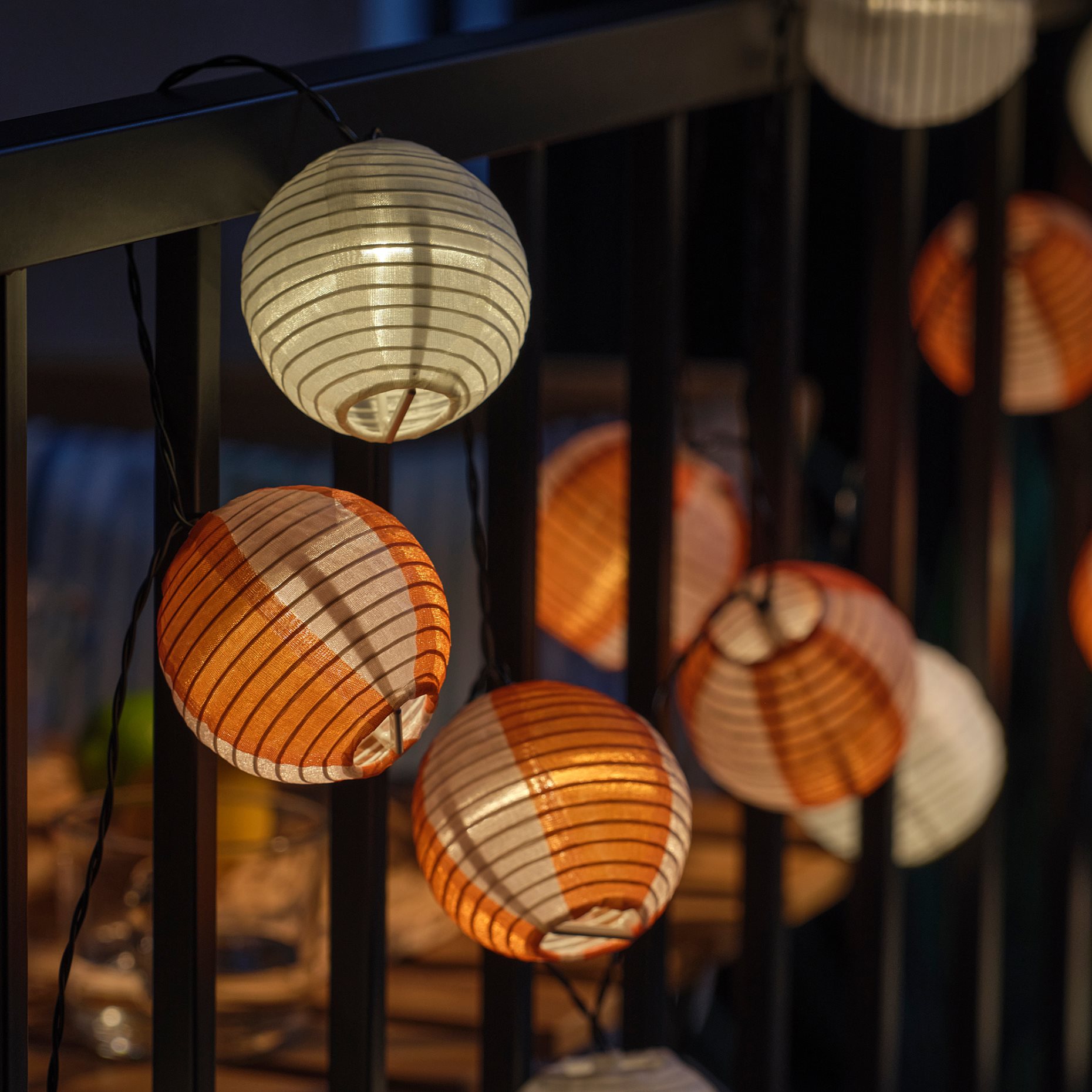 SOLVINDEN, ηλιακή γιρλάντα φωτισμού με ενσωματωμένο φωτισμό LED/24 λαμπτήρες, 206.151.73