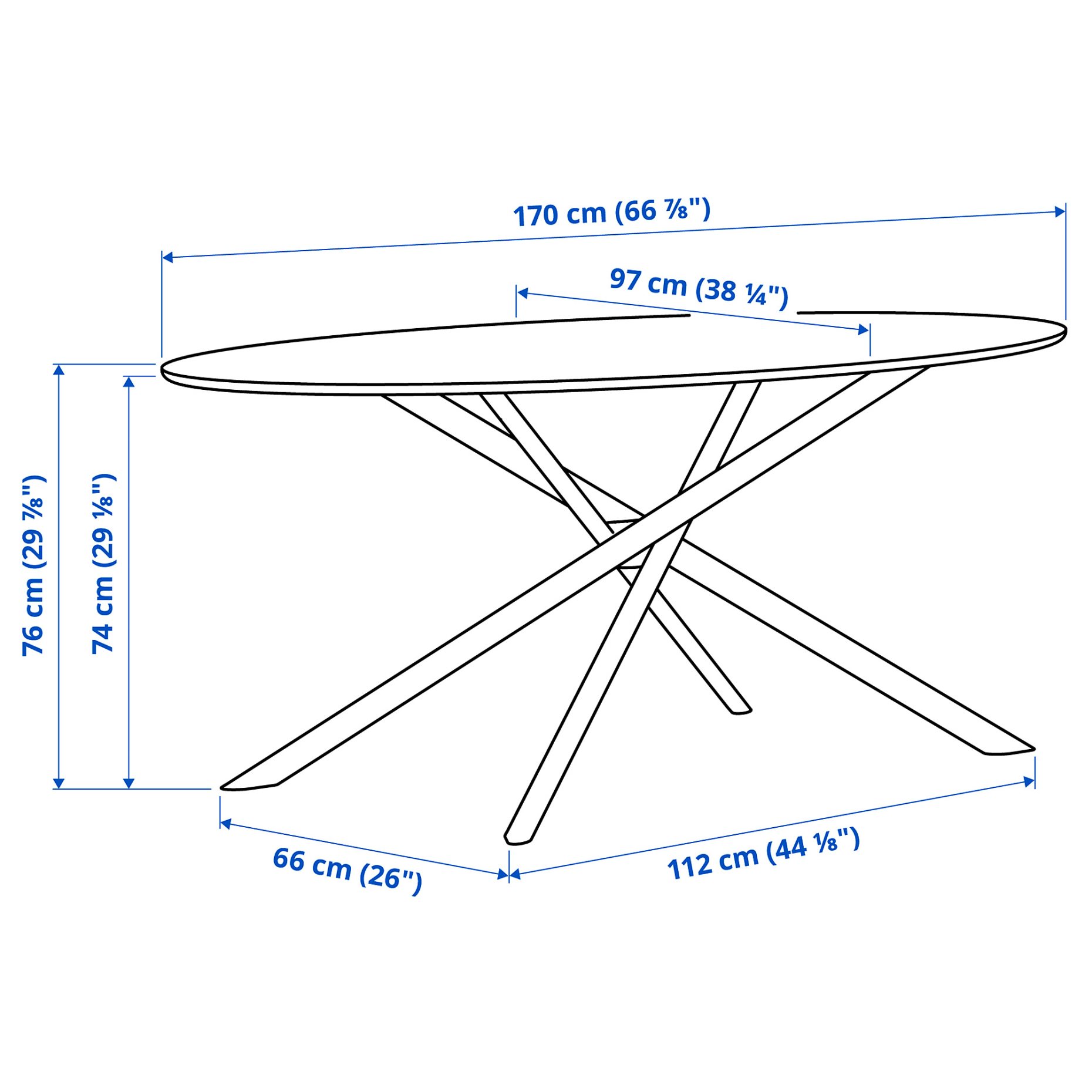 NORRMJÖLE, table, 170x97 cm, 206.205.65