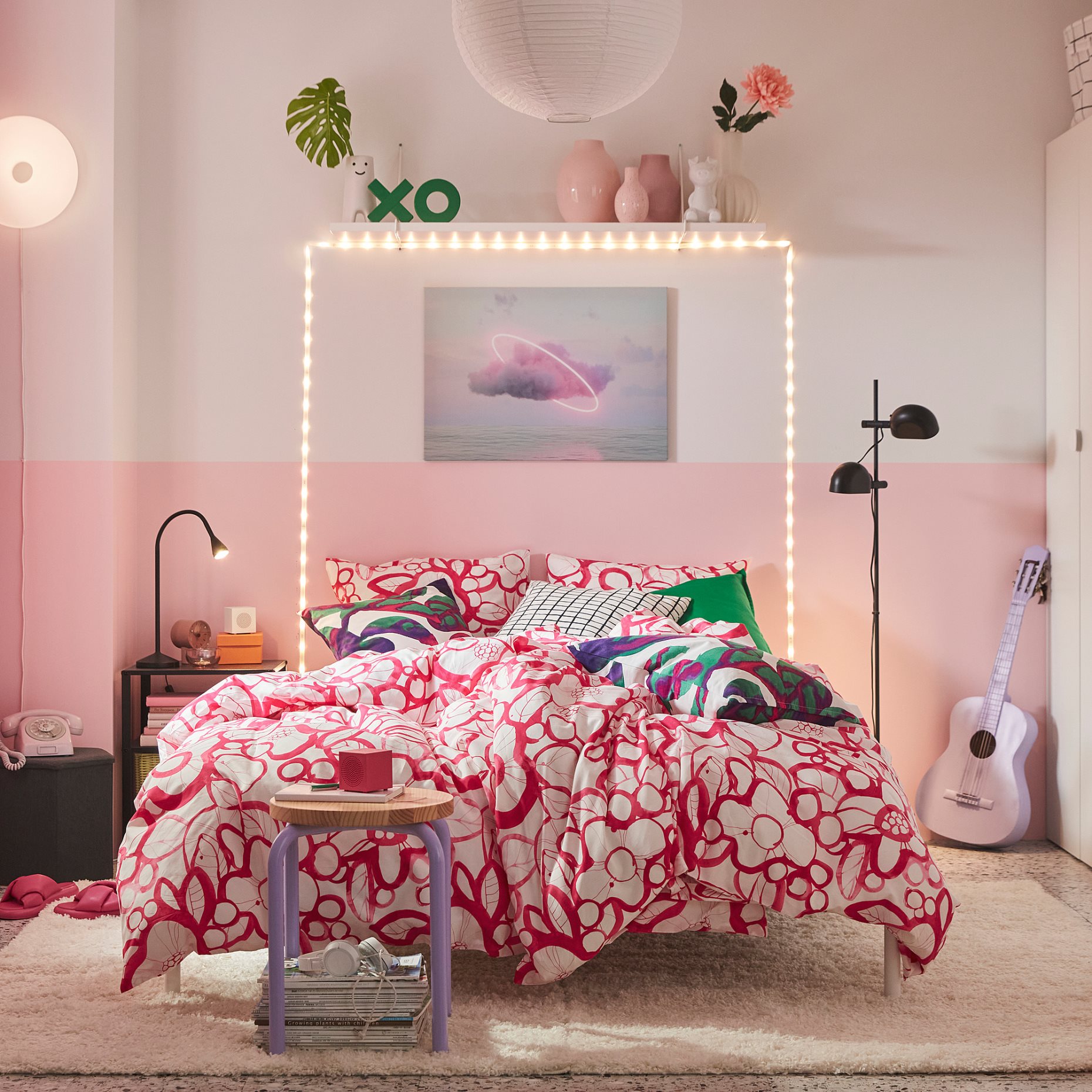 HÄRLIR, duvet cover and pillowcase, 150x200/50x60 cm, 206.260.63