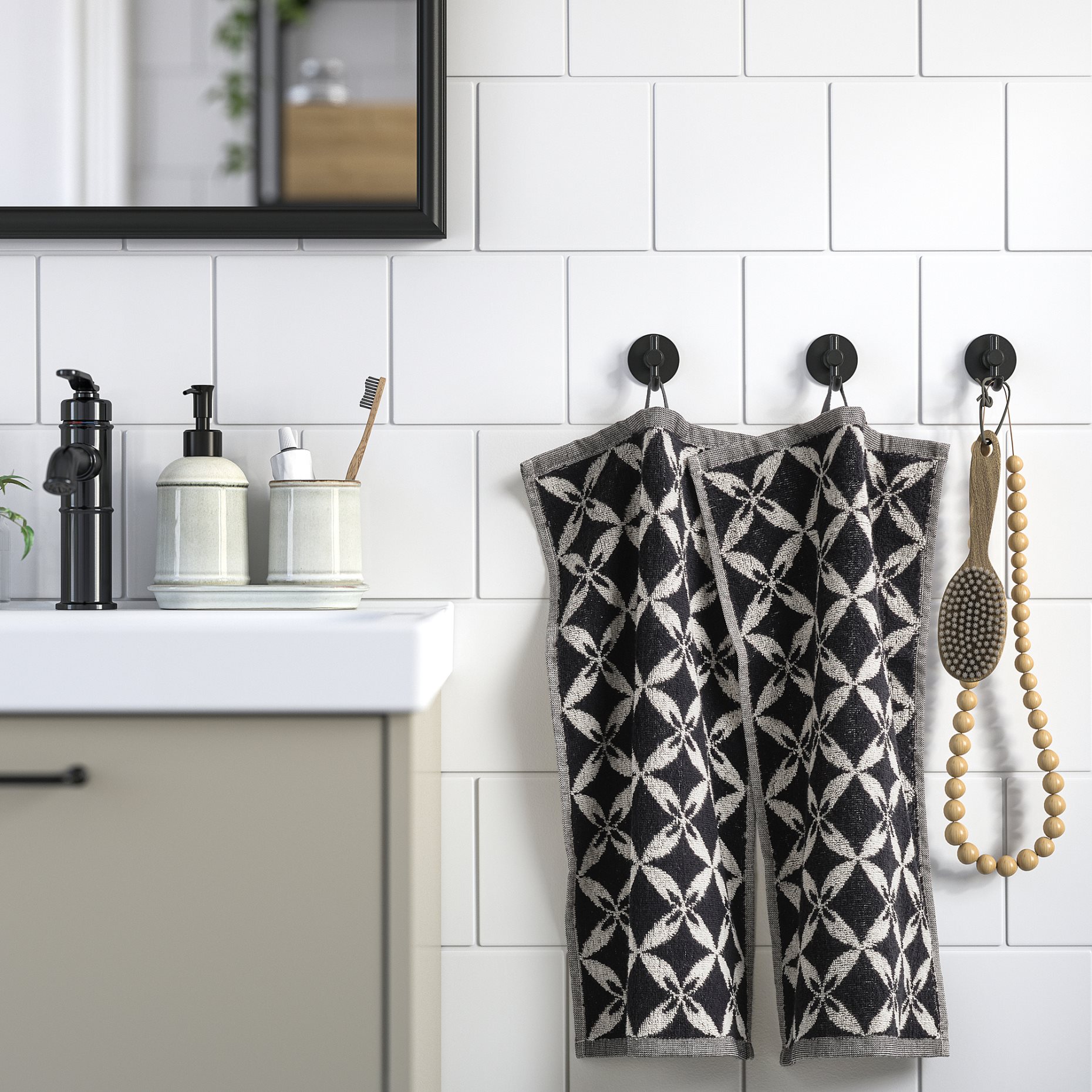 SPÄRRKRUSBÄR, guest towel 2 pack, 30x50 cm, 206.344.02