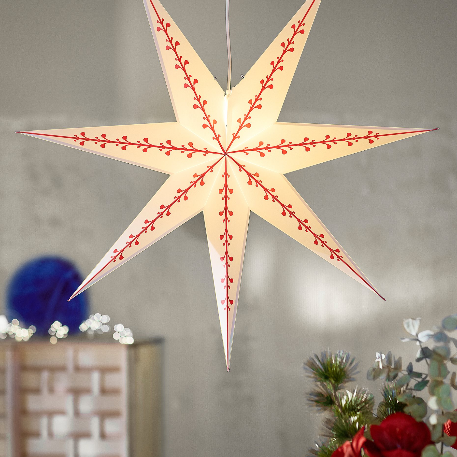 STRÅLA, lamp shade/star, 90 cm, 206.398.76