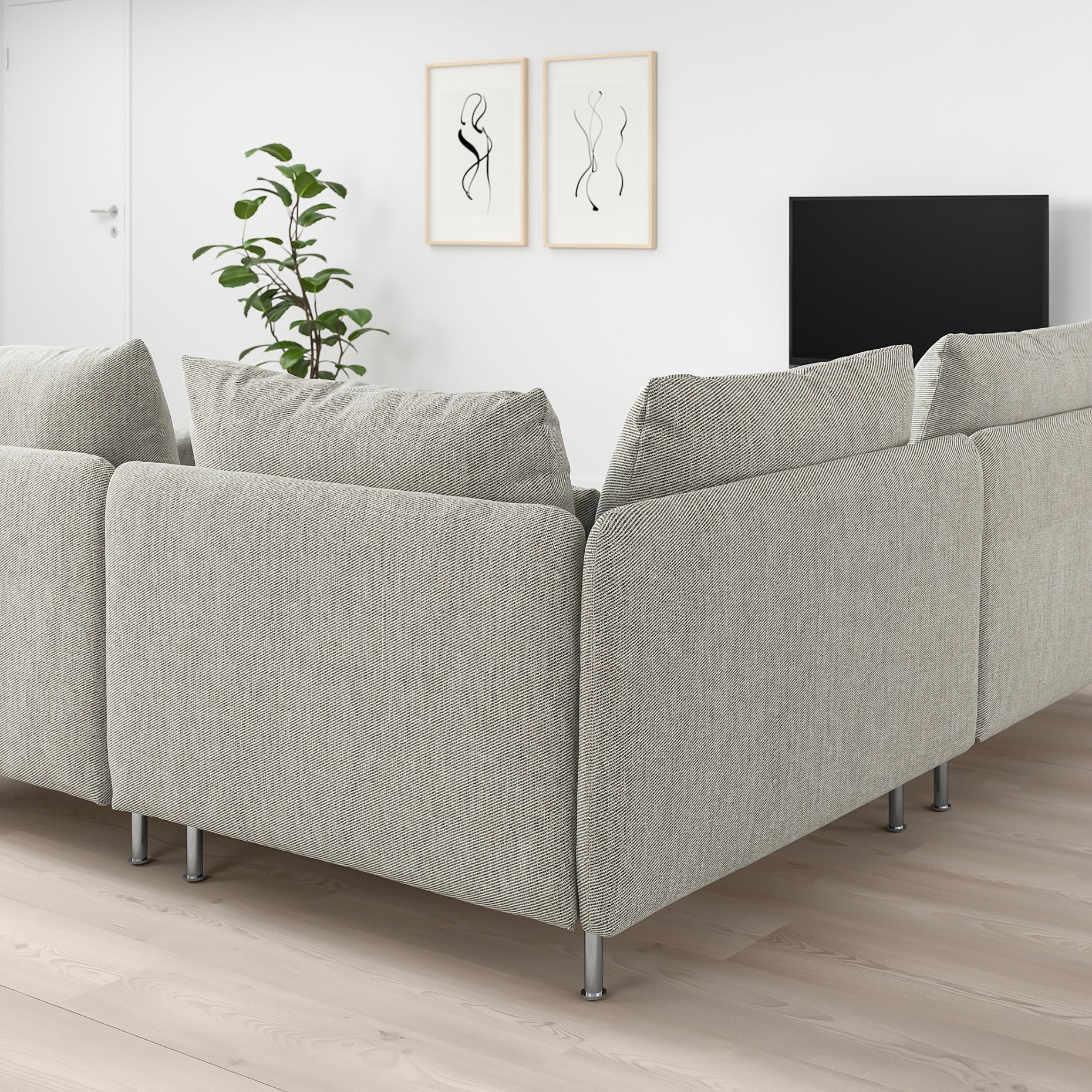 SÖDERHAMN, corner sofa, 3-seat, 293.058.83