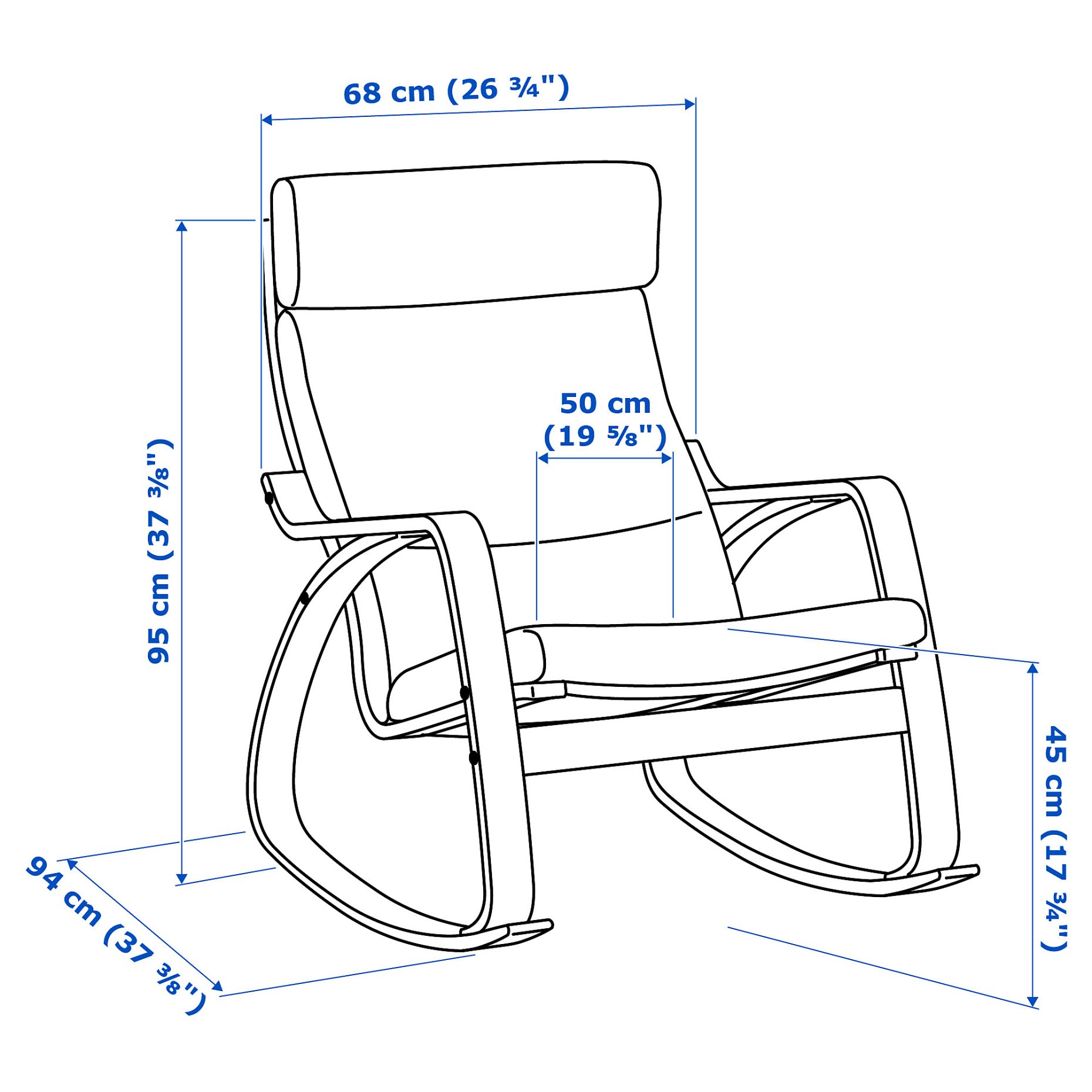 POÄNG, rocking-chair, 293.958.31