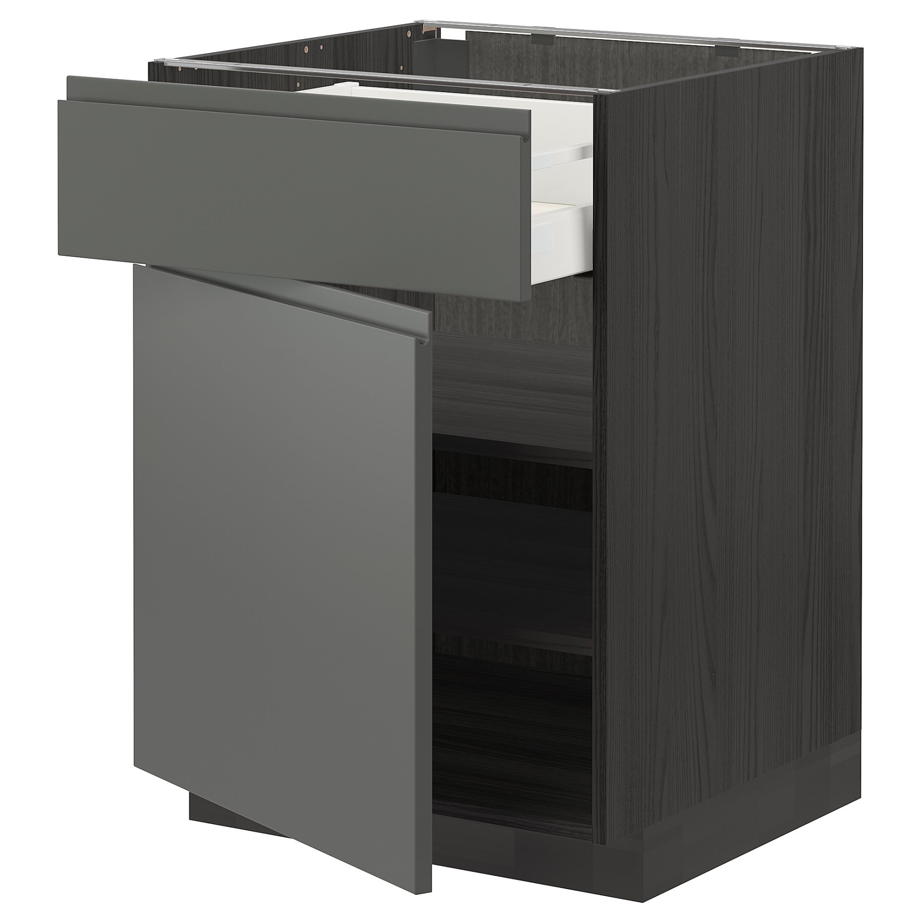 METOD/MAXIMERA, base cabinet with drawer/door, 60x60 cm, 294.542.41