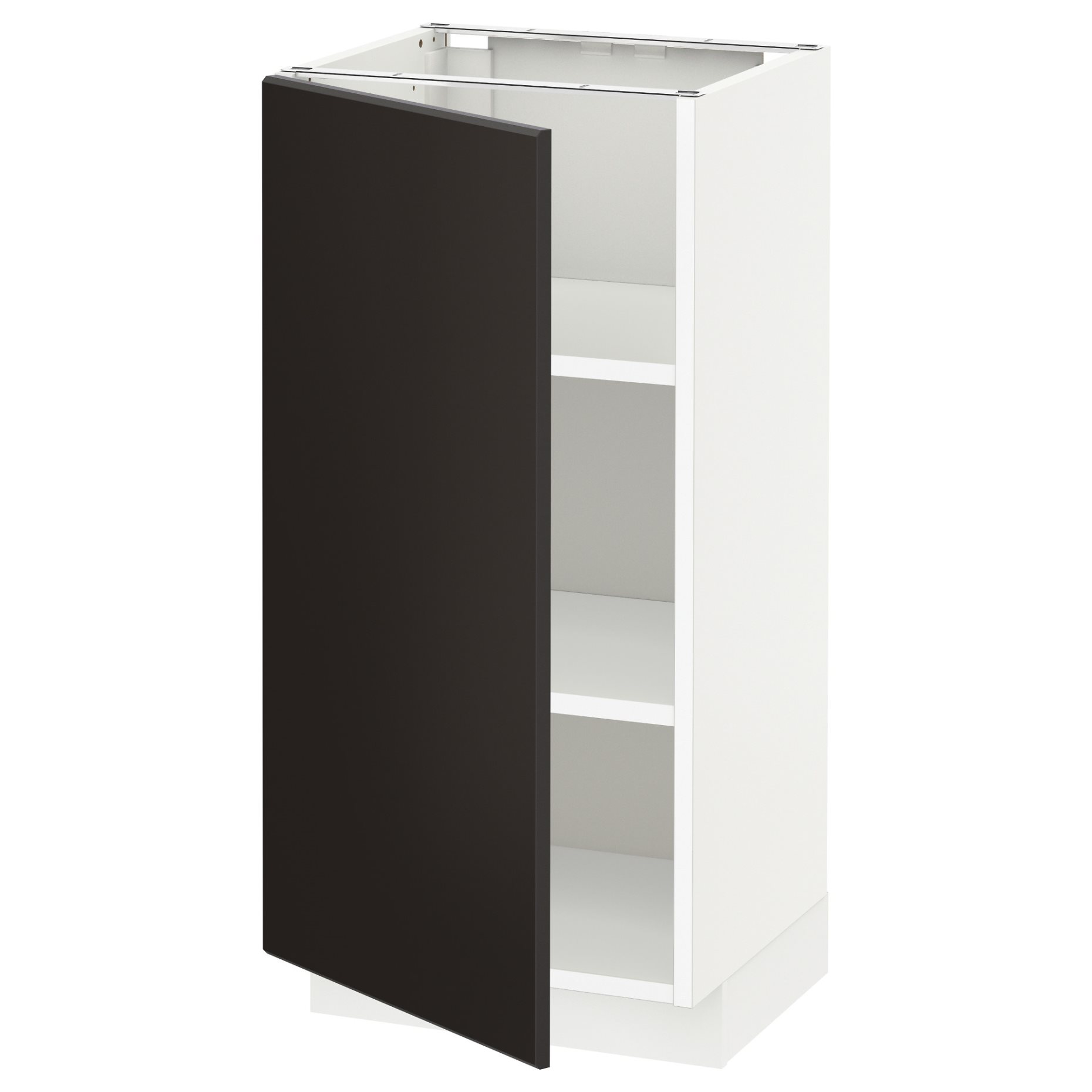 METOD, base cabinet with shelves, 40x37 cm, 294.578.62