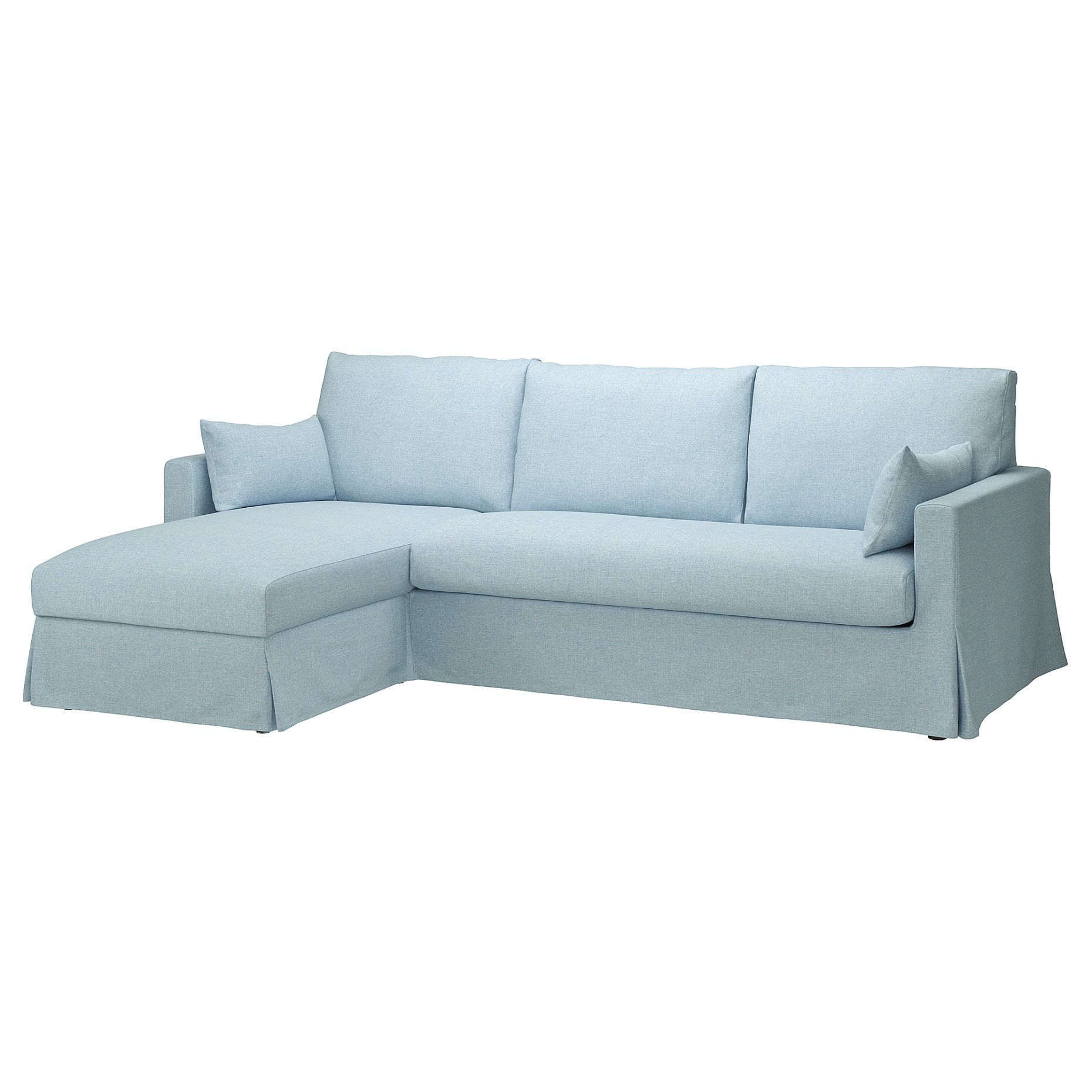 HYLTARP, 3-seat sofa with chaise longue, left, 294.896.98