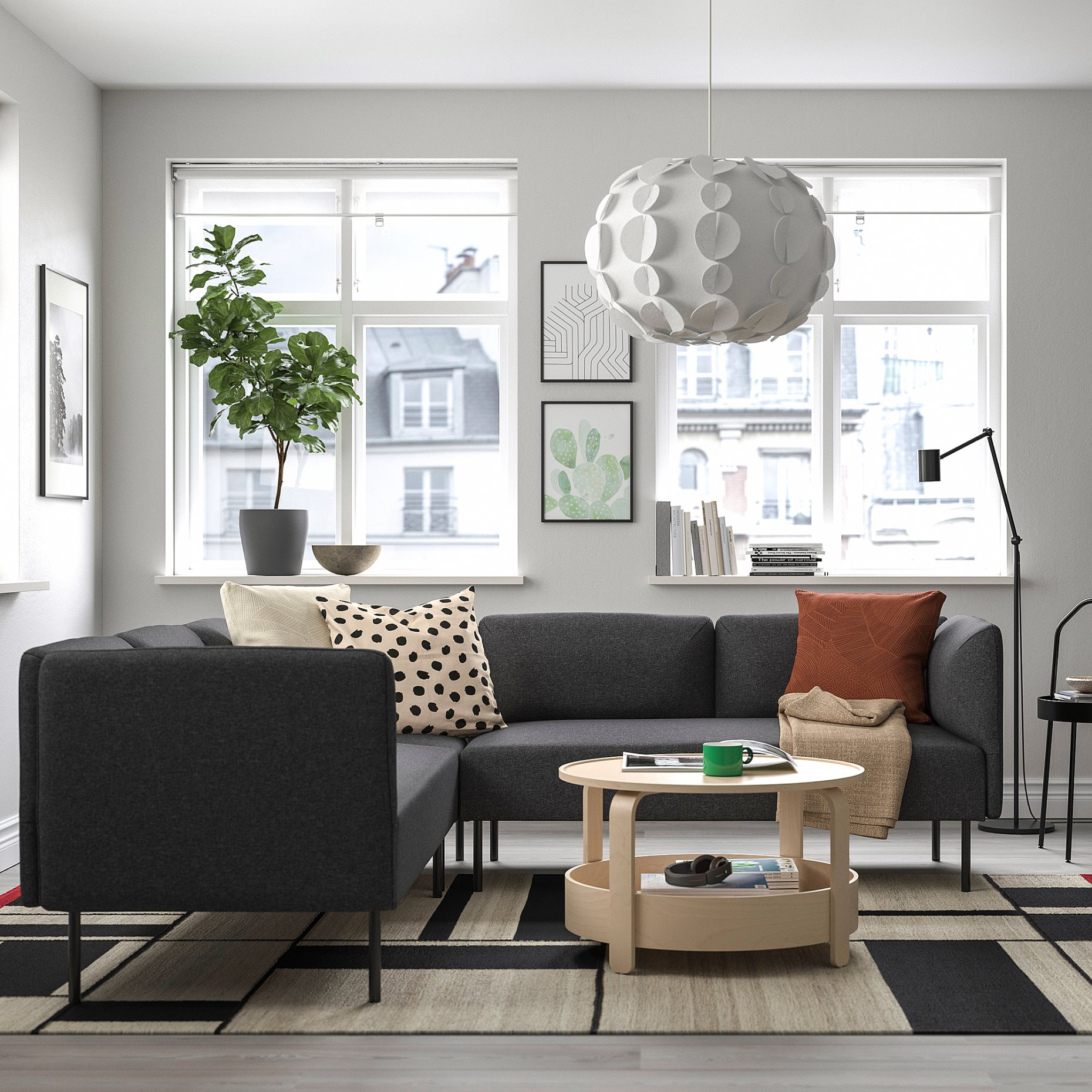 LILLEHEM, γωνιακός καναπές 4 θέσεων, 295.361.57