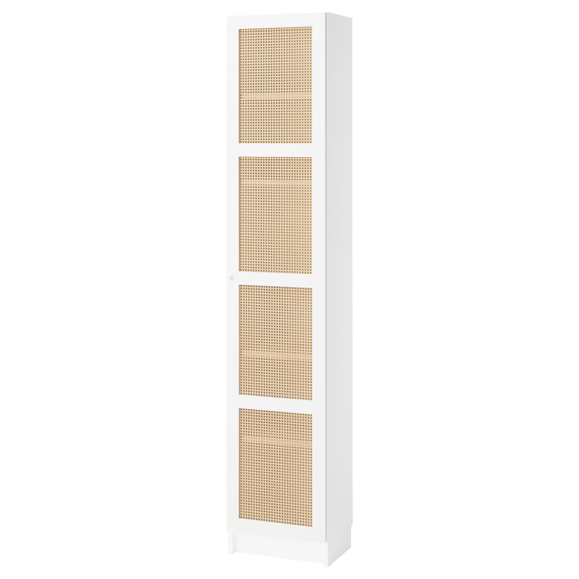 BILLY/HOGADAL, bookcase with door, 40x30x202 cm, 295.624.91