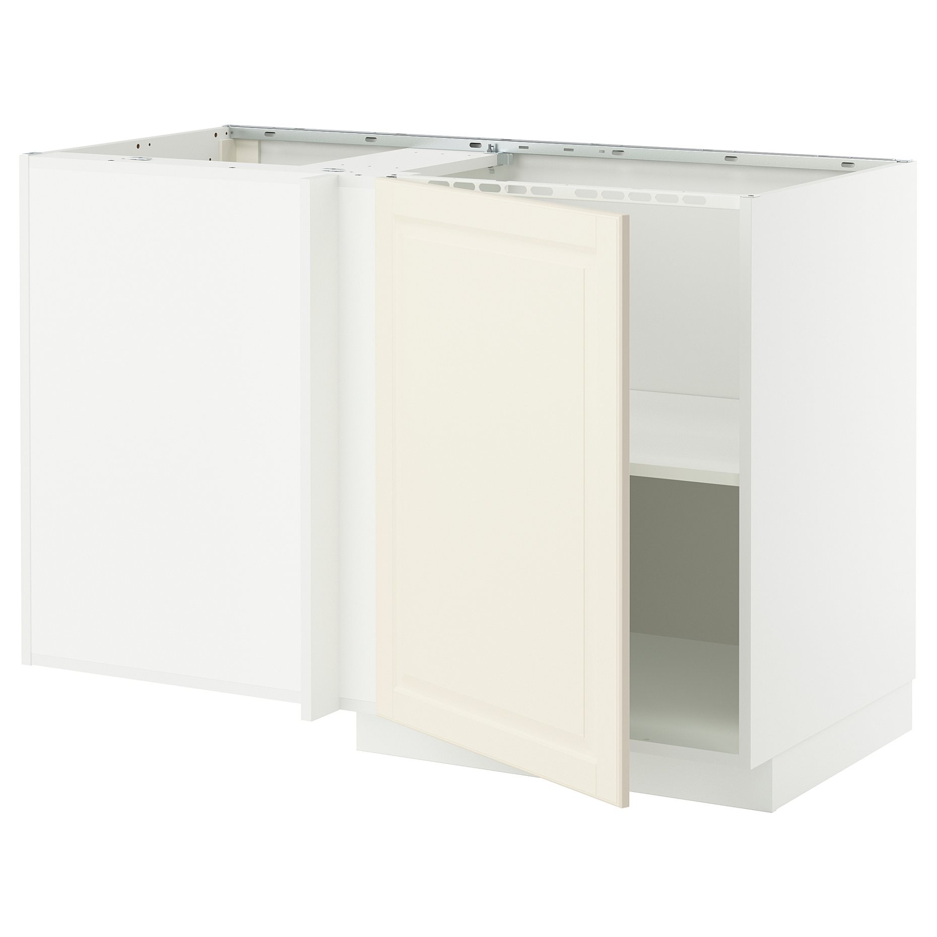 METOD, corner base cabinet with shelf, 128x68 cm, 295.850.20