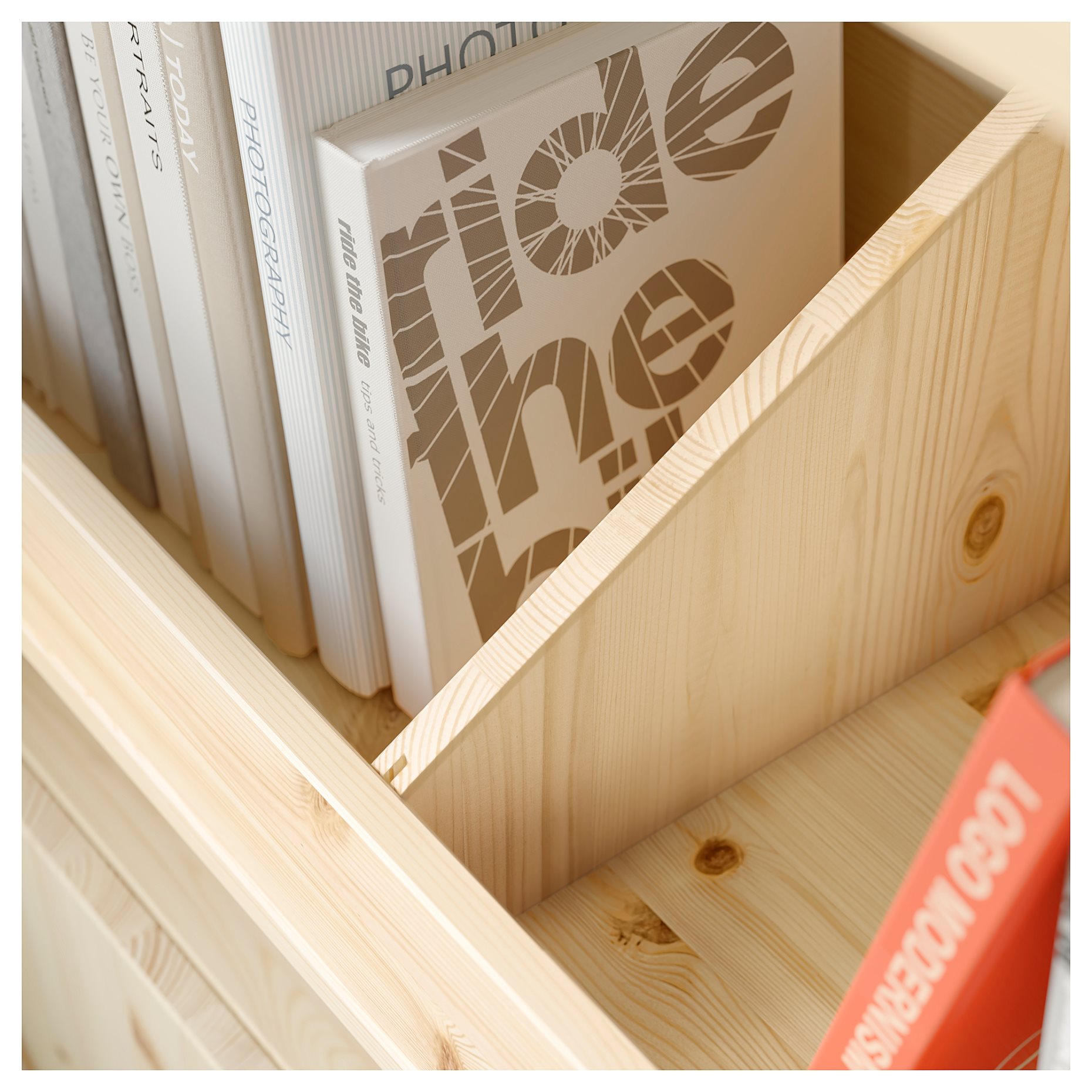 IVAR, ραφιέρα με 2 ράφια για κουτιά, 89x30x226 cm, 295.905.78