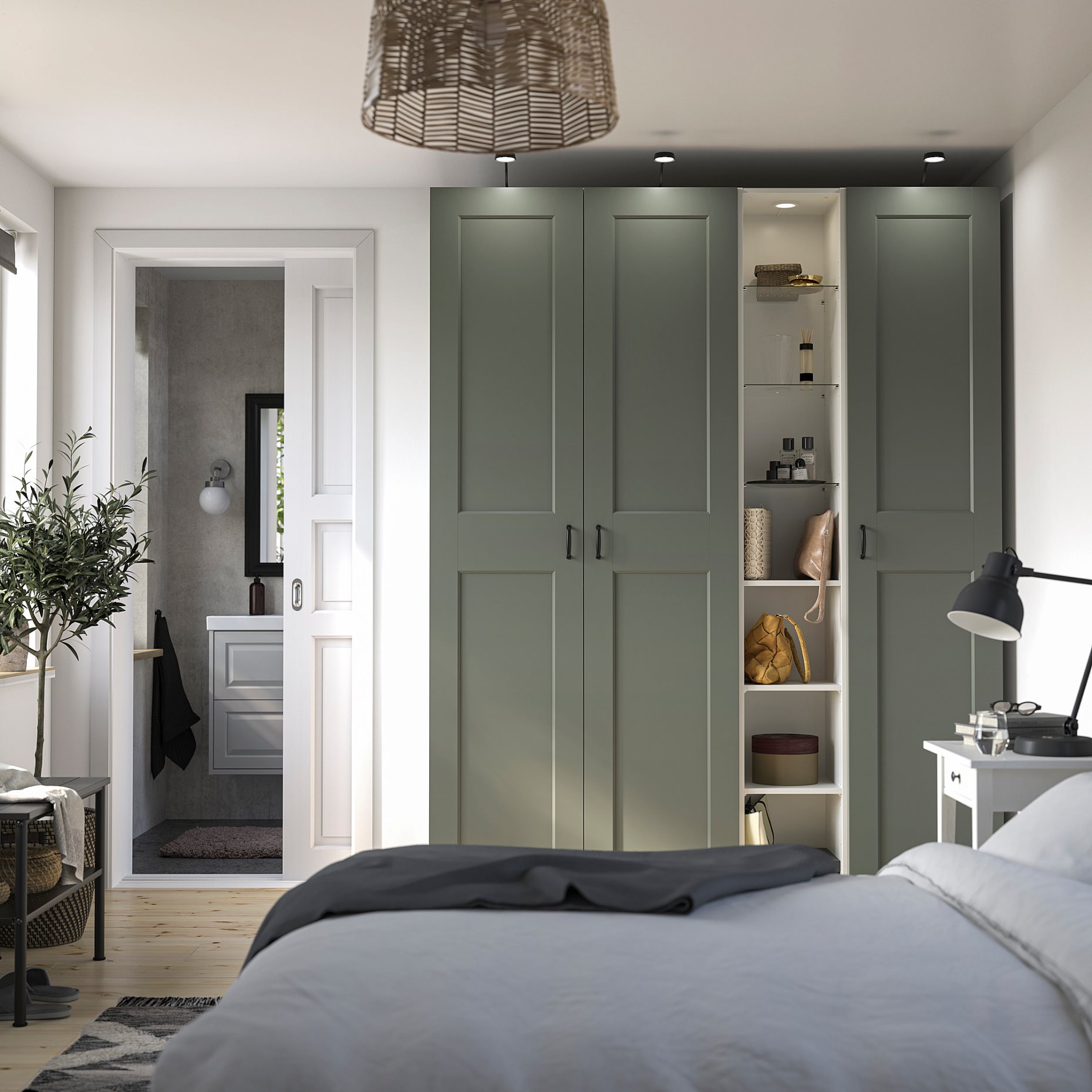 PAX/GRIMO, συνδυασμός ντουλάπας, 185x60x236 cm, 296.071.59