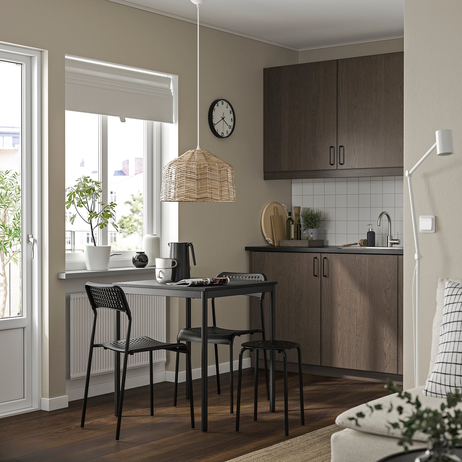 SANDSBERG, table and 2 chairs, 67x67 cm, 296.083.90