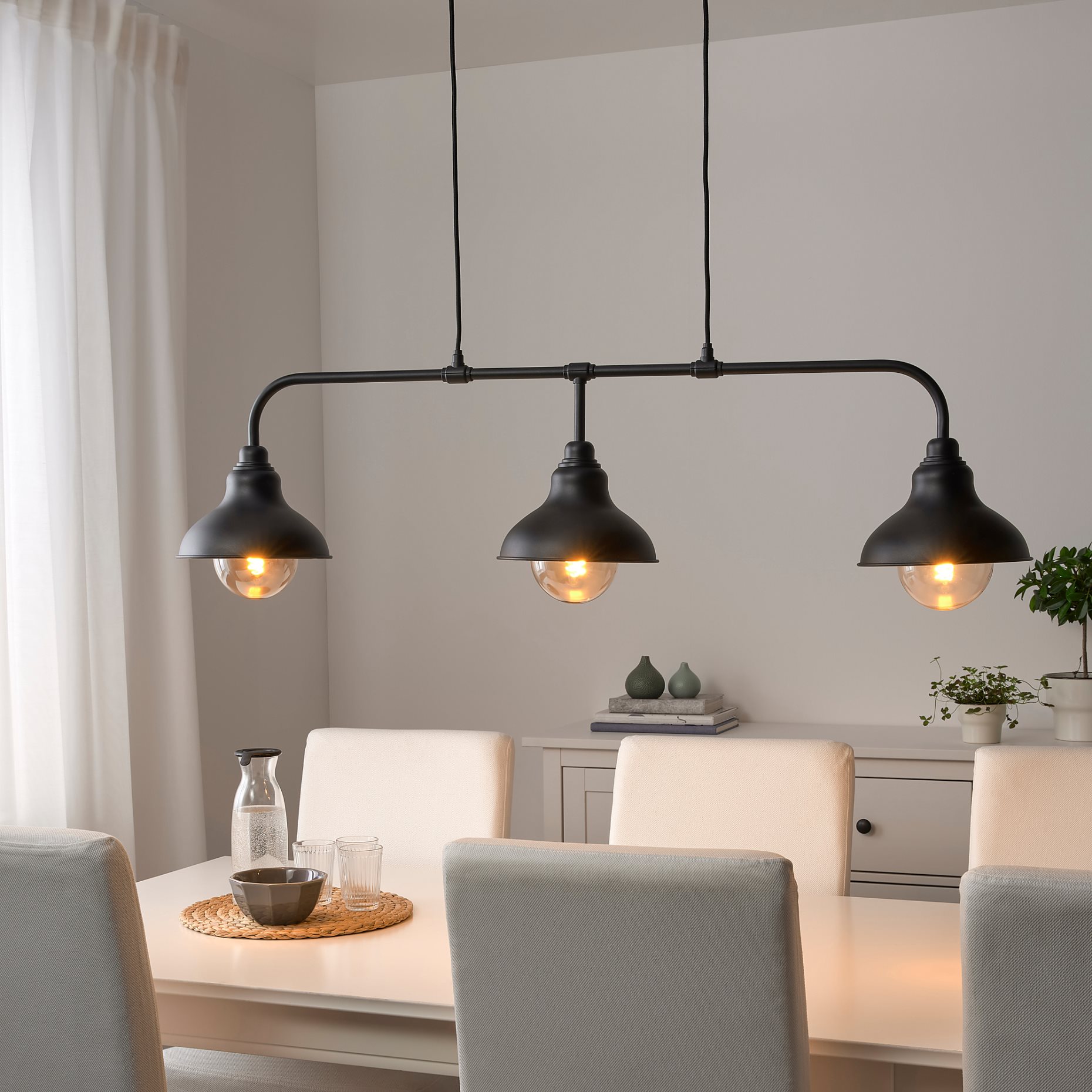 AGUNNARYD, pendant lamp with 3 lamps, 303.421.63