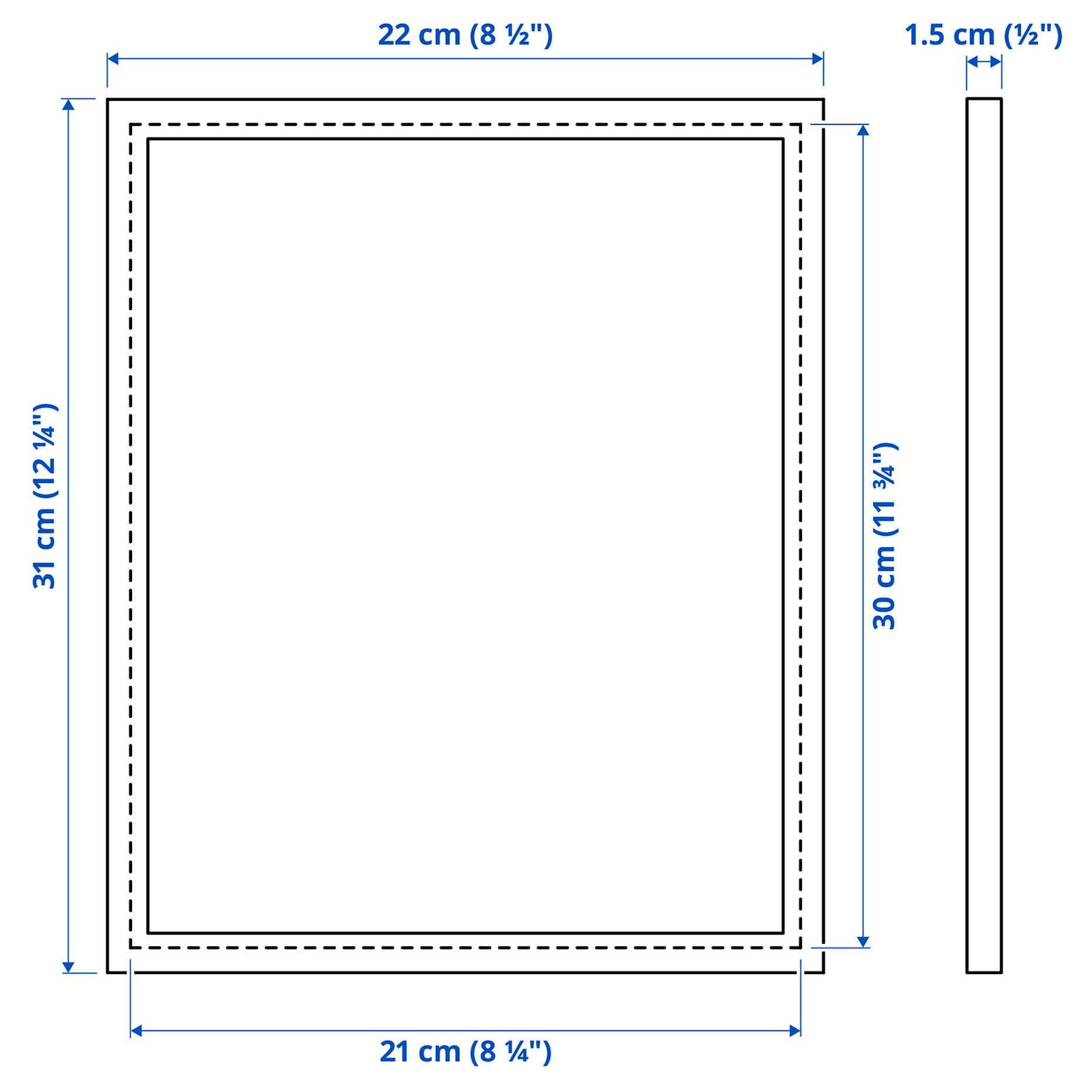 YLLEVAD, frame, 21x30 cm, 304.297.74