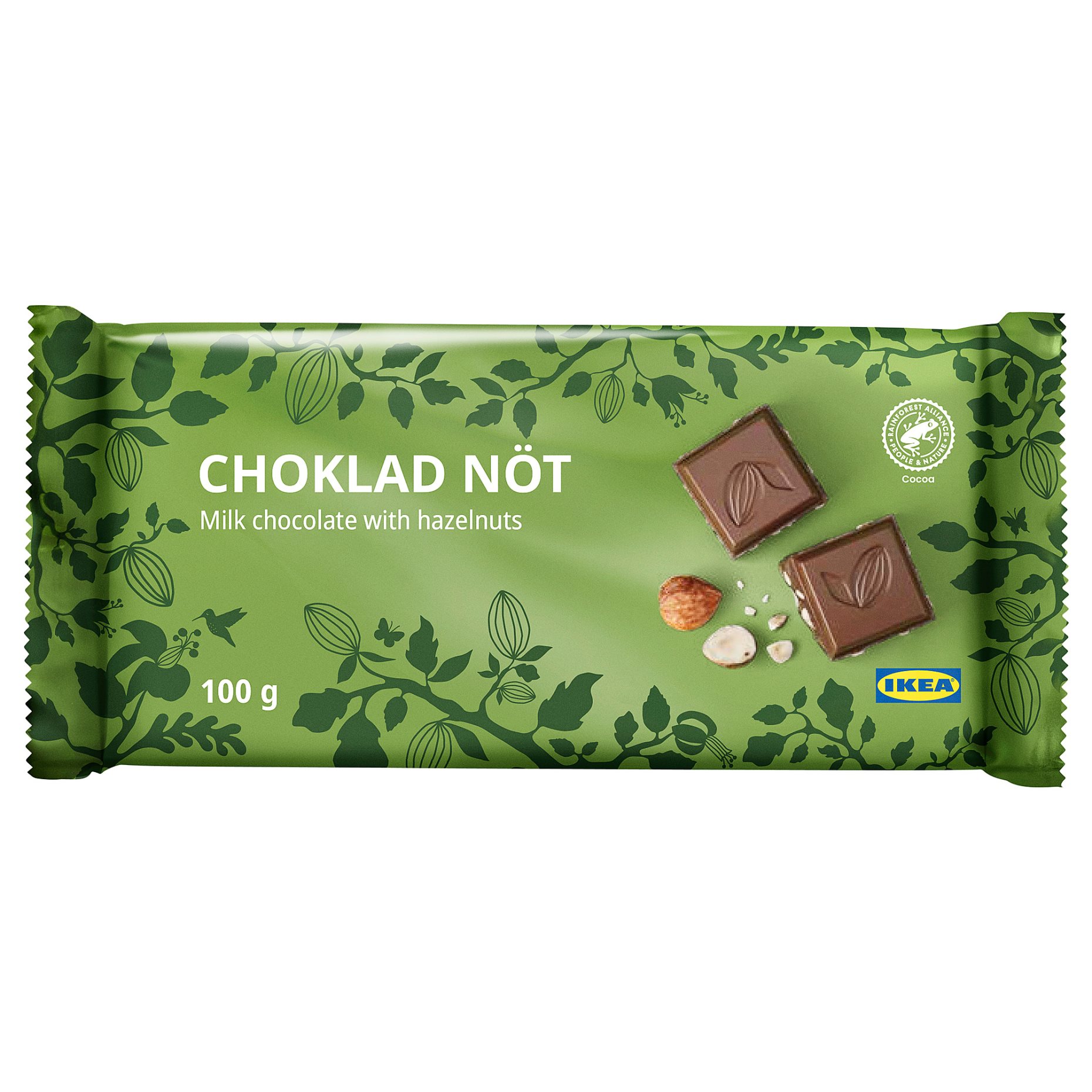 CHOKLAD NOT, σοκολάτα γάλακτος με φουντούκια/RAC, 100 g, 305.247.52