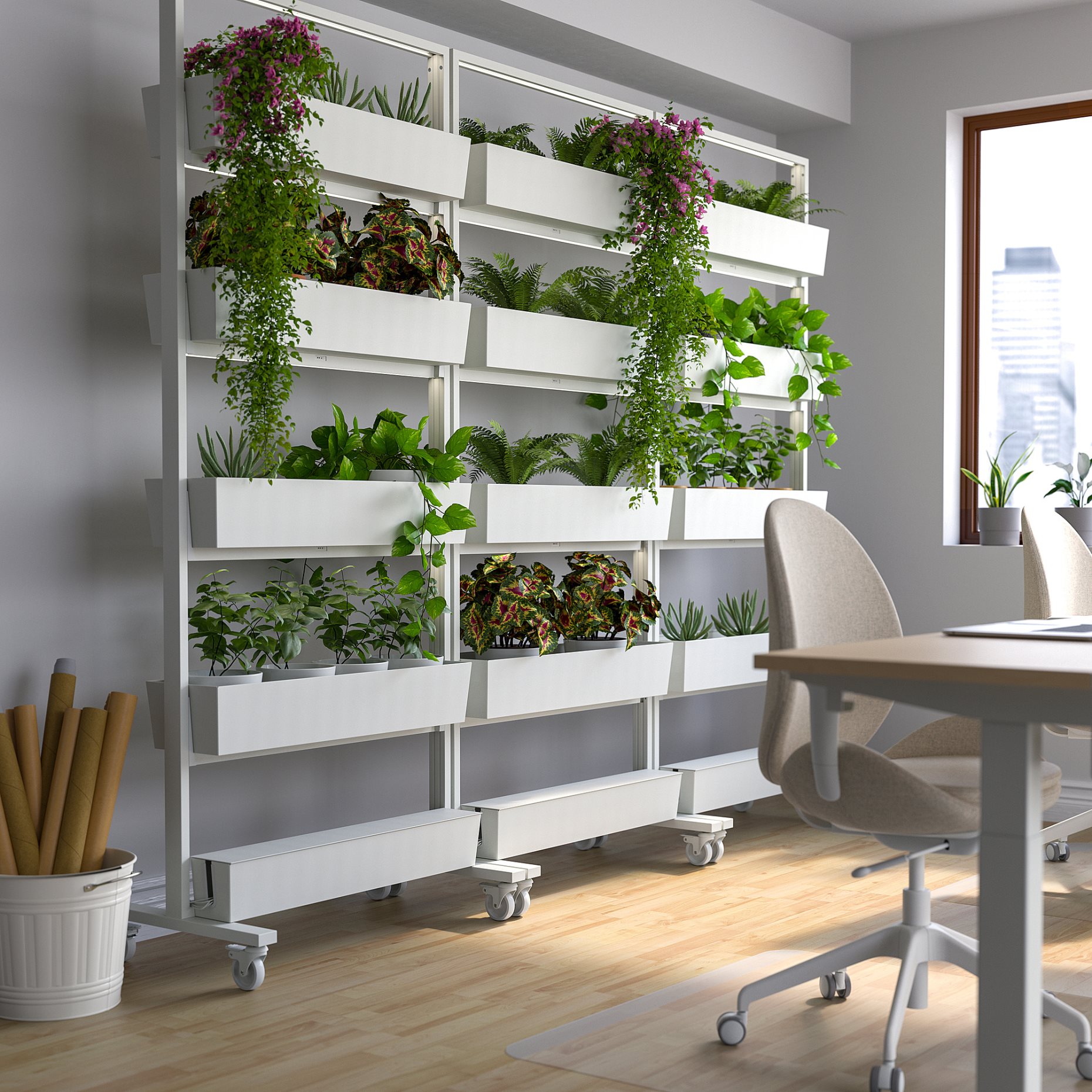 MITTZON, κουτί για καλώδια για σκελετό με ρόδες, 80x13 cm, 305.286.32