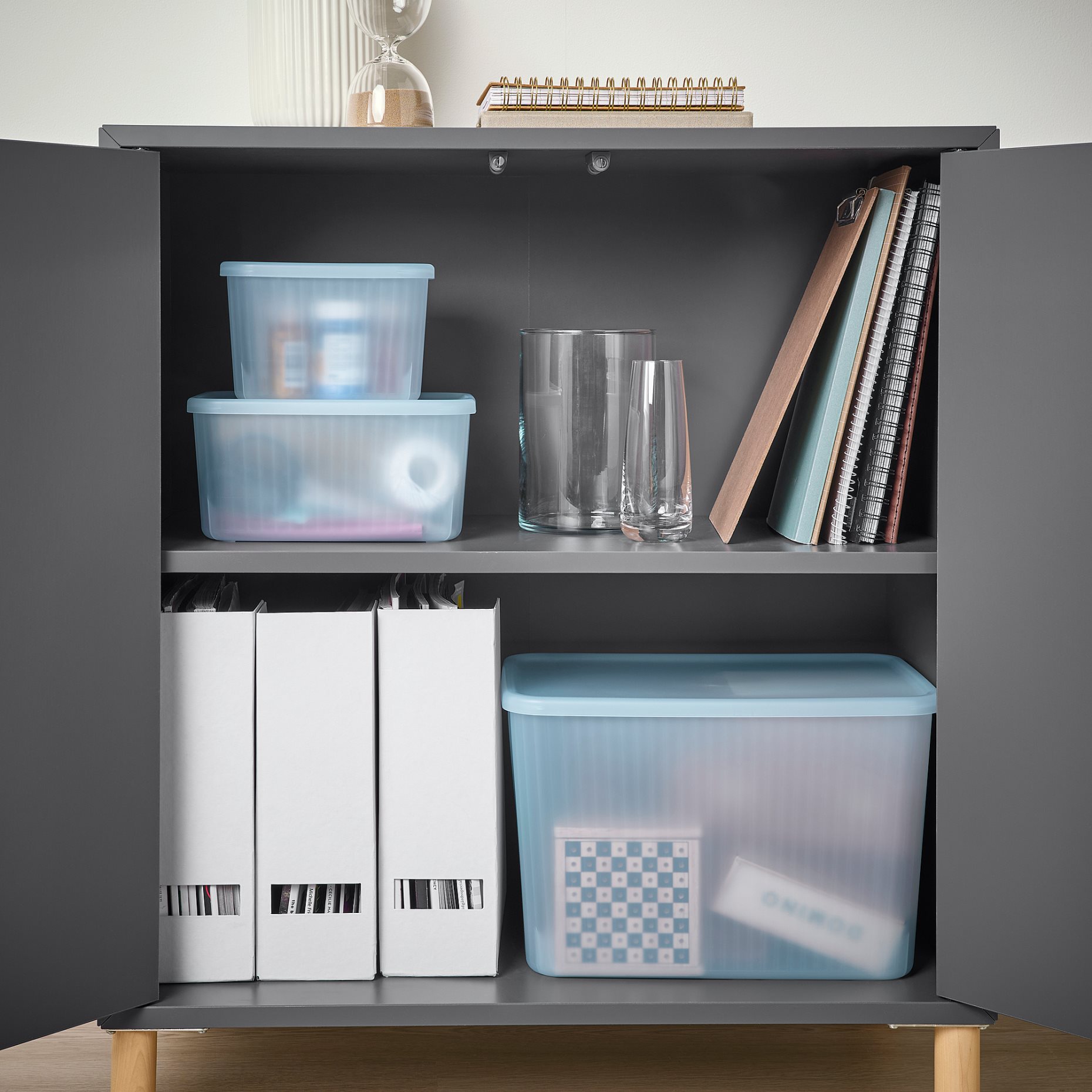 RYKTA, storage box with lid, 12x18x12 cm/1.5 l, 305.332.09