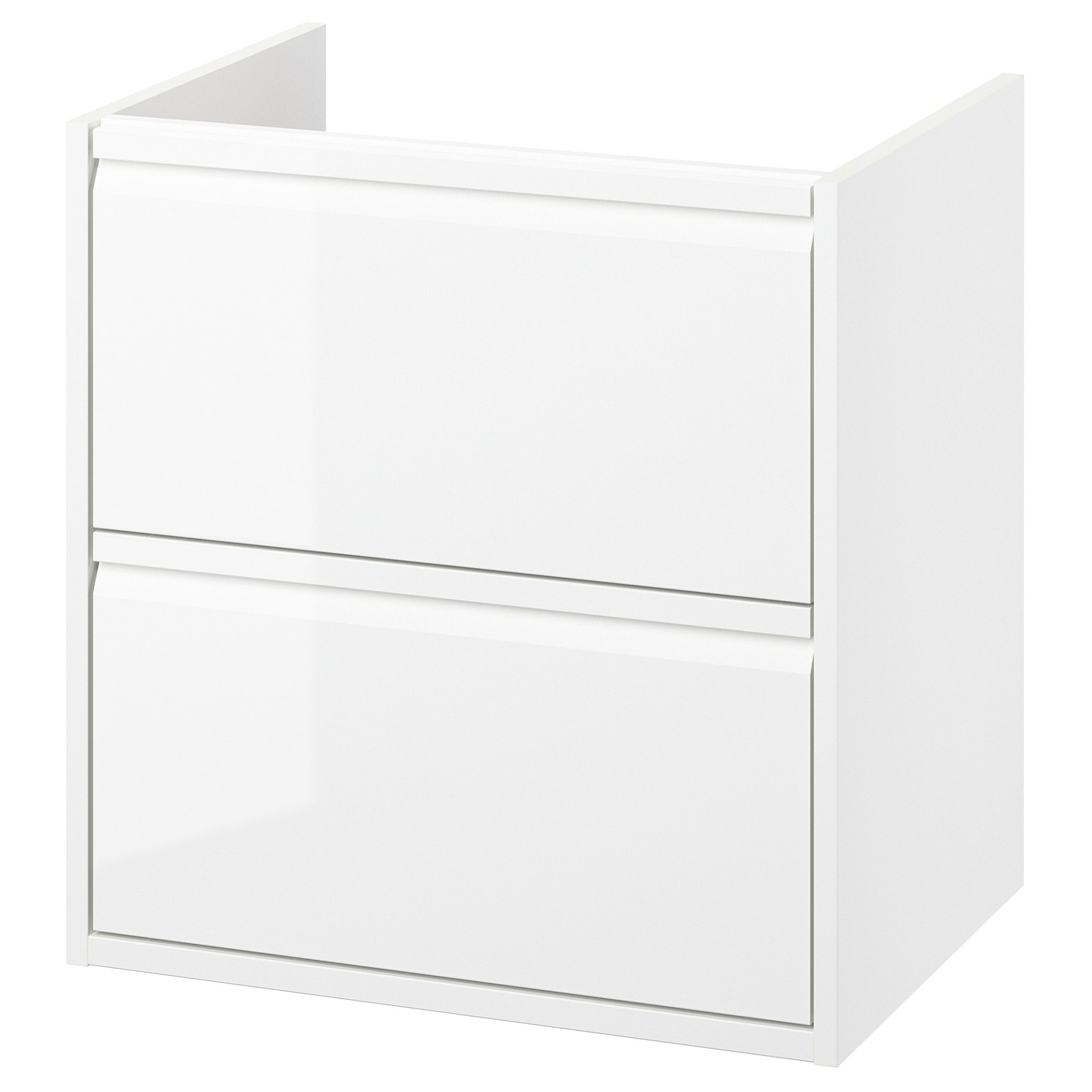 ANGSJON, wash-stand with drawers/high-gloss, 60x48x63 cm, 305.350.86