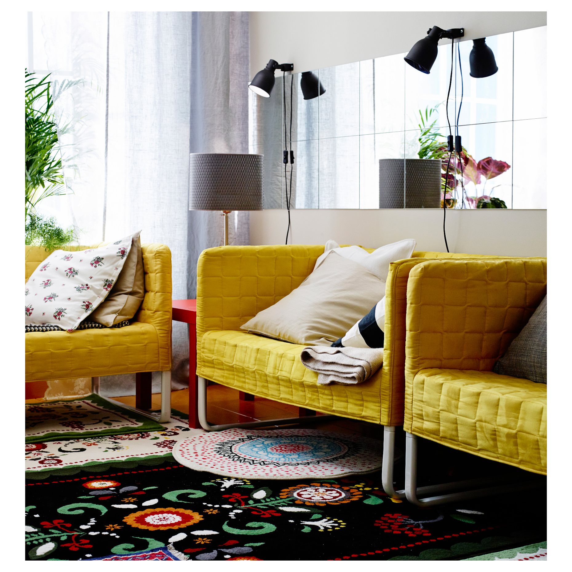 BLODLÖNN, καθρέφτης, 30x30 cm, 305.423.79