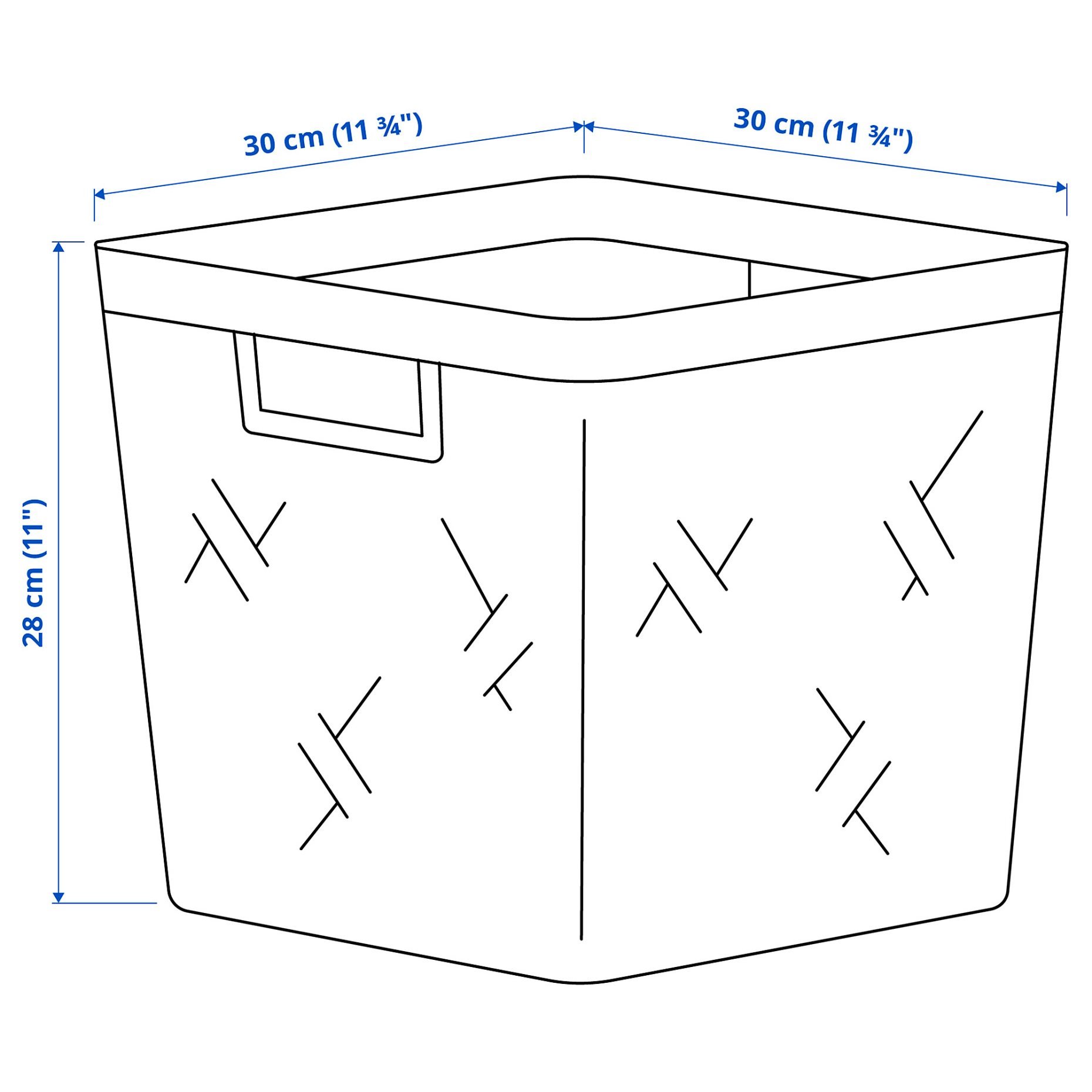 VÄXTHUS, καλάθι/χειροποίητο, 30x30x28 cm, 305.511.37