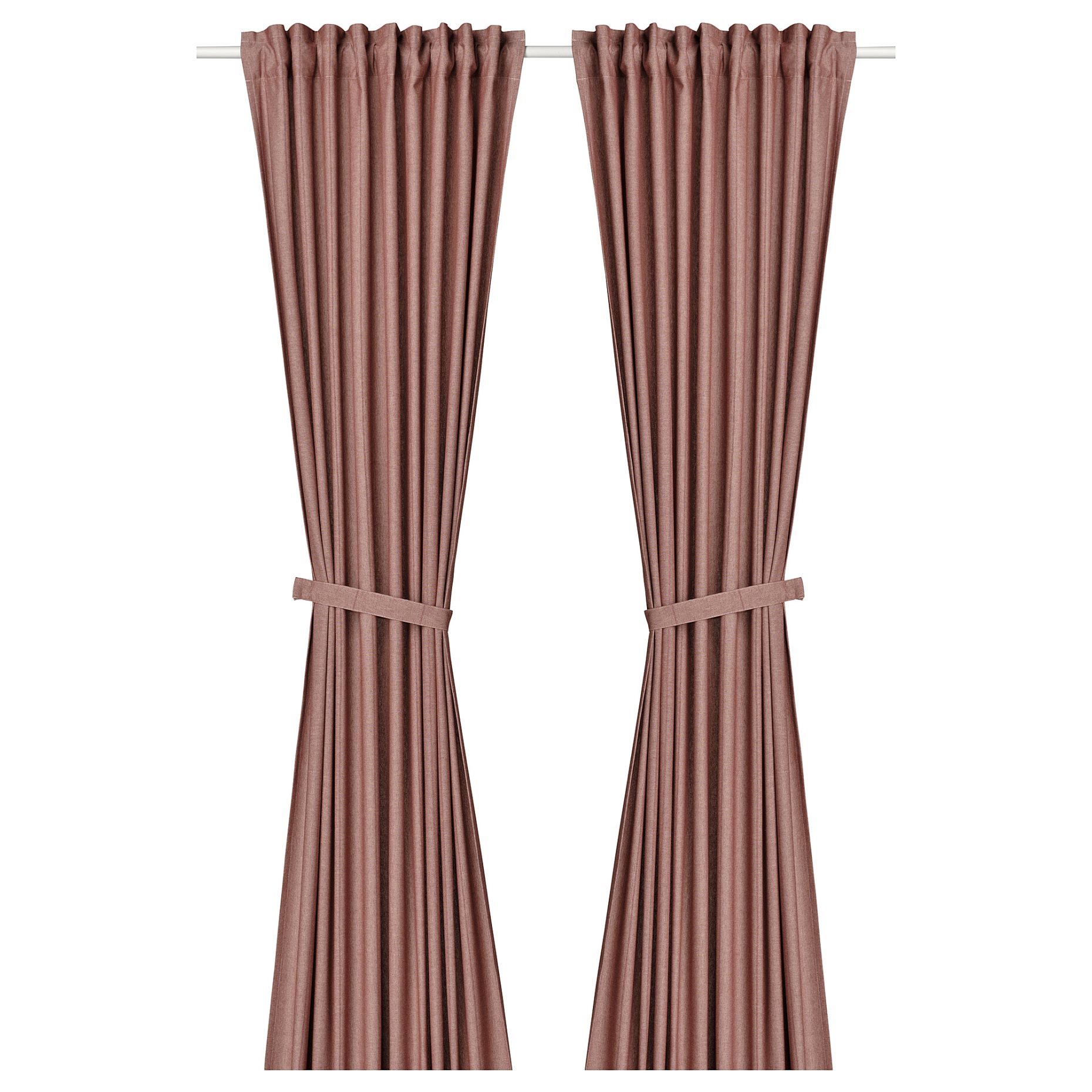 LENDA, curtains with tie-backs 1 pair, 140x300 cm, 305.591.95