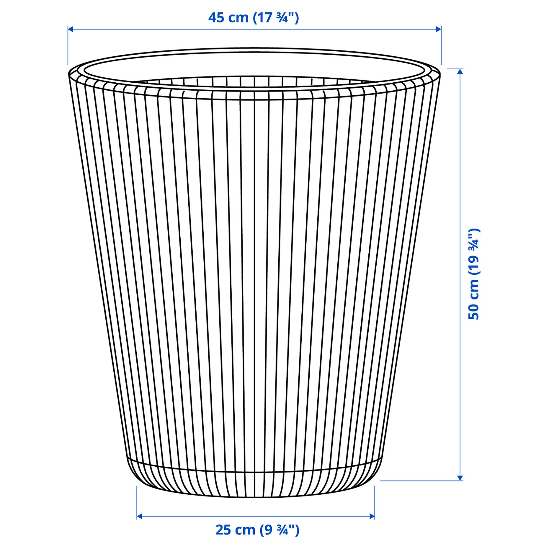 BJORNBAMBU, plant pot/in/outdoor, 41 cm, 305.612.97