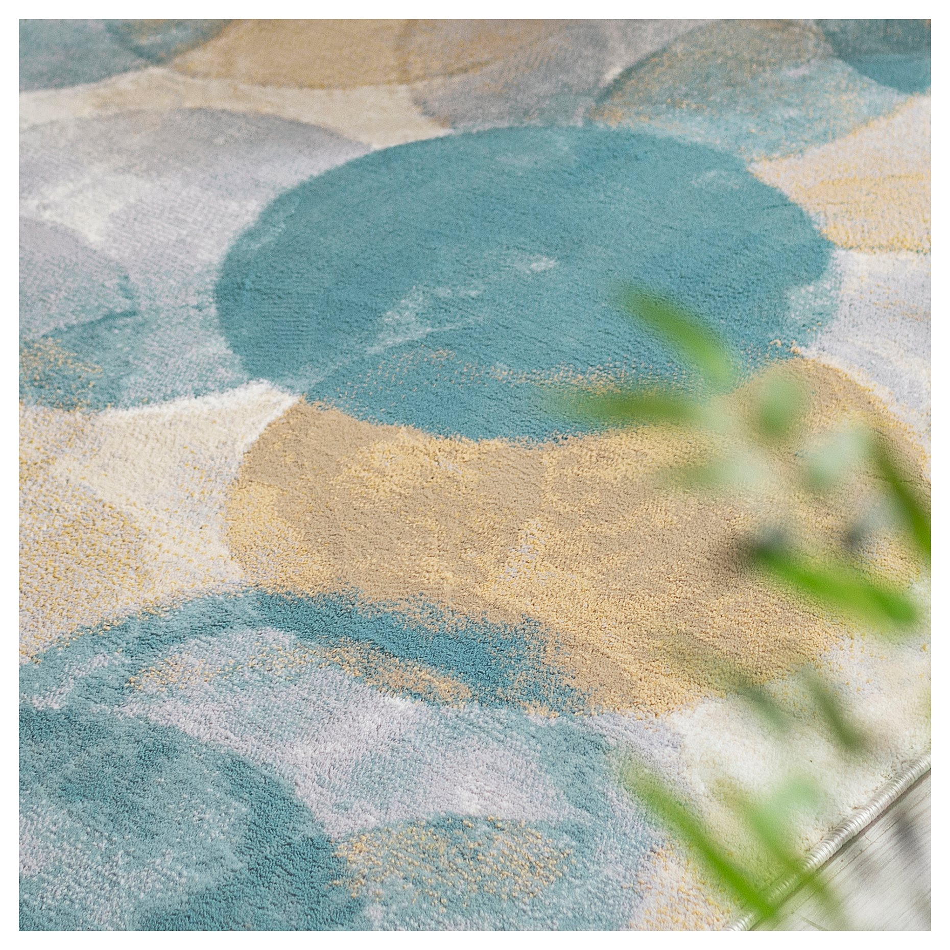 UTTAG, χαλί χαμηλό πέλος/σχέδιο κύκλου, 160x230 cm, 305.659.07