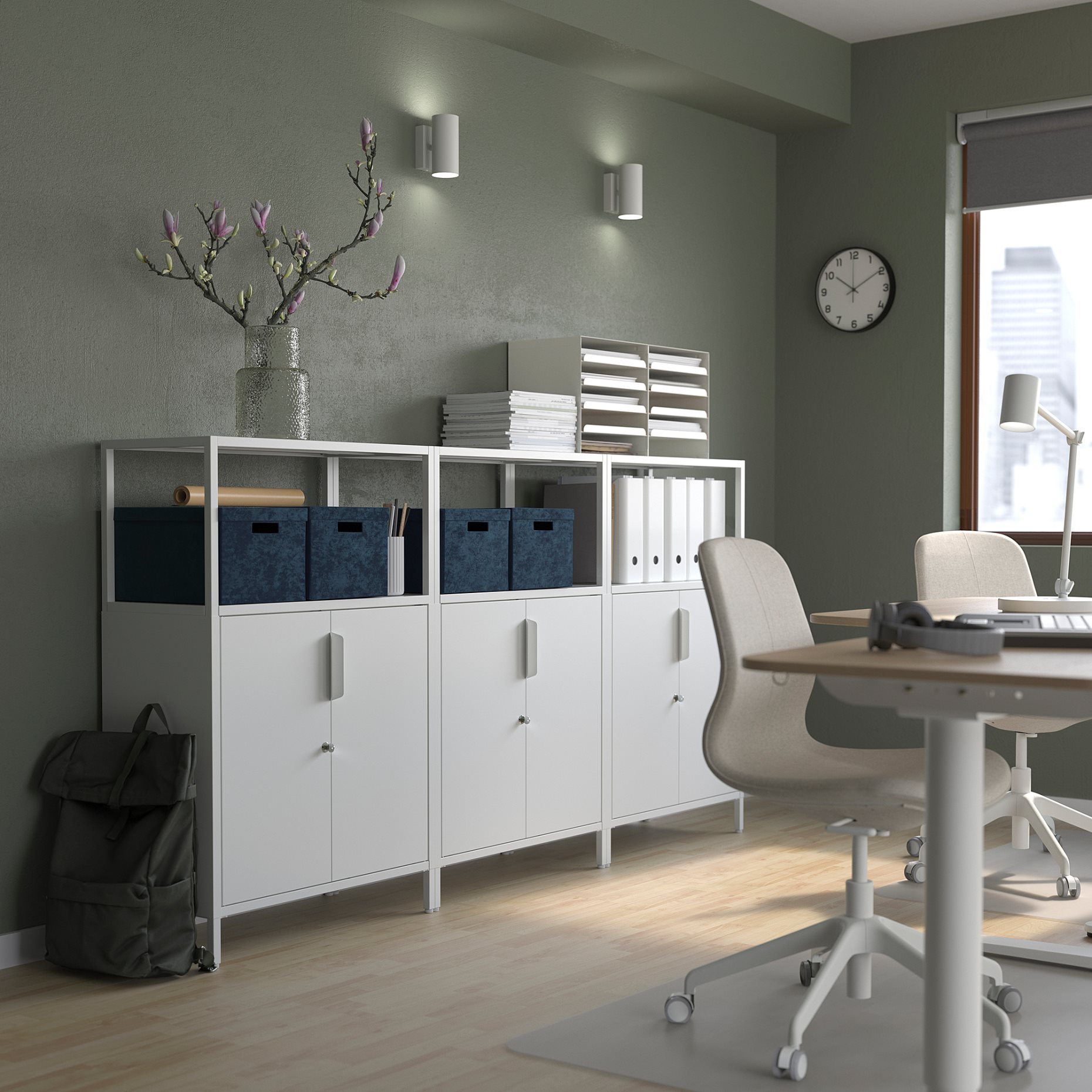 GJÄTTA, κουτί αποθήκευσης με καπάκι/βελούδο, 25x35x20 cm, 305.704.47