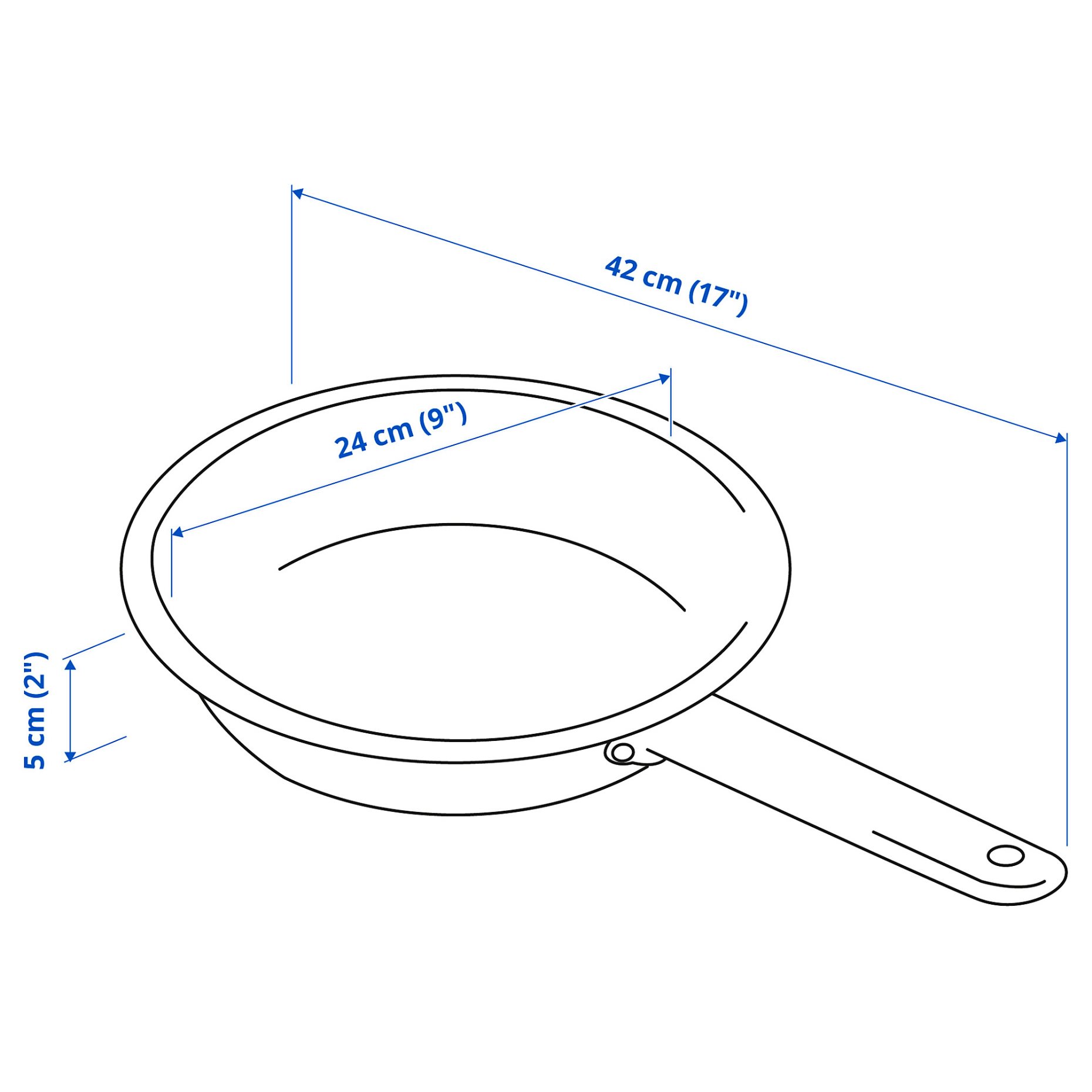 IKEA 365+, frying pan, 24 cm, 305.807.00