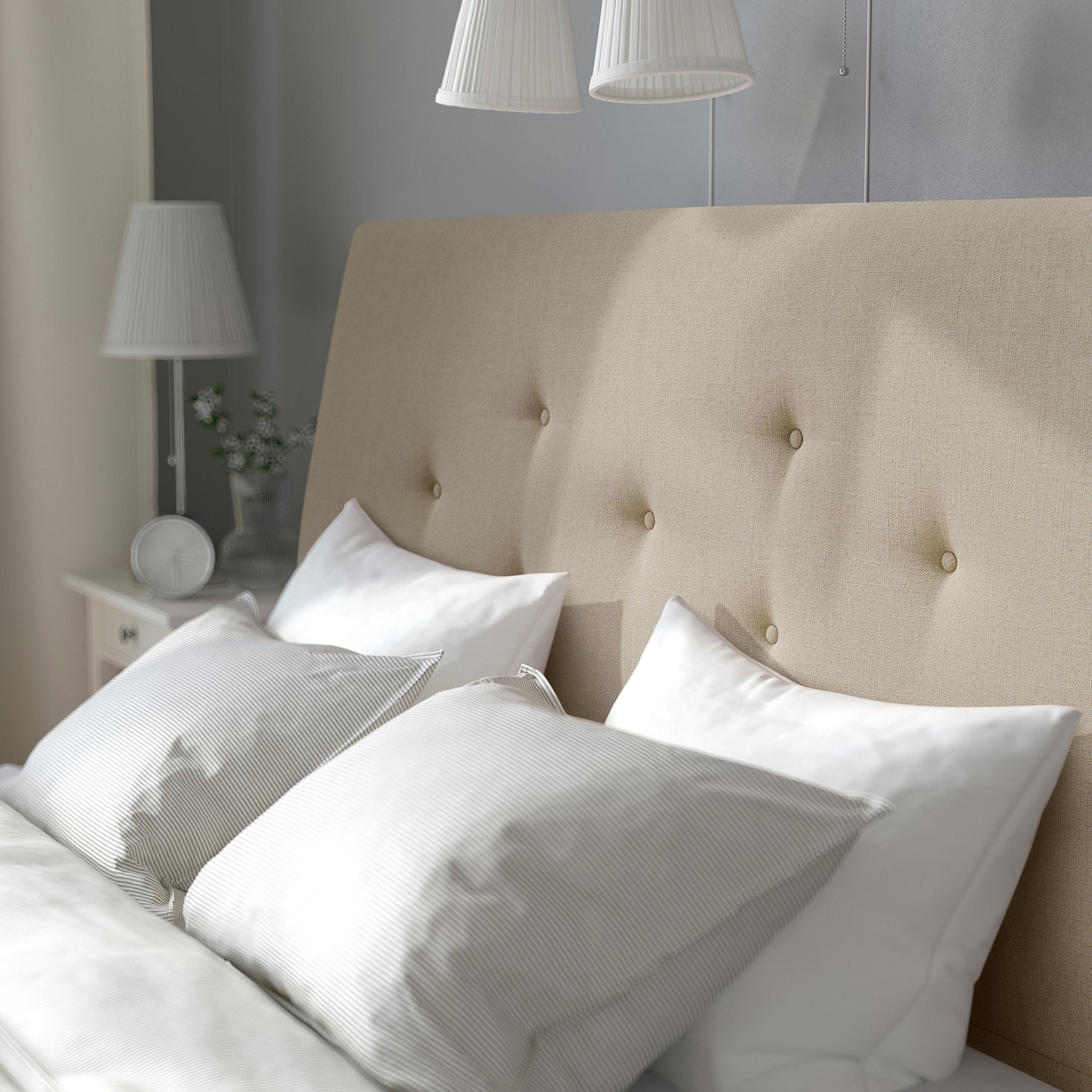 IDANÄS, upholstered storage bed, 160x200 cm, 305.880.94