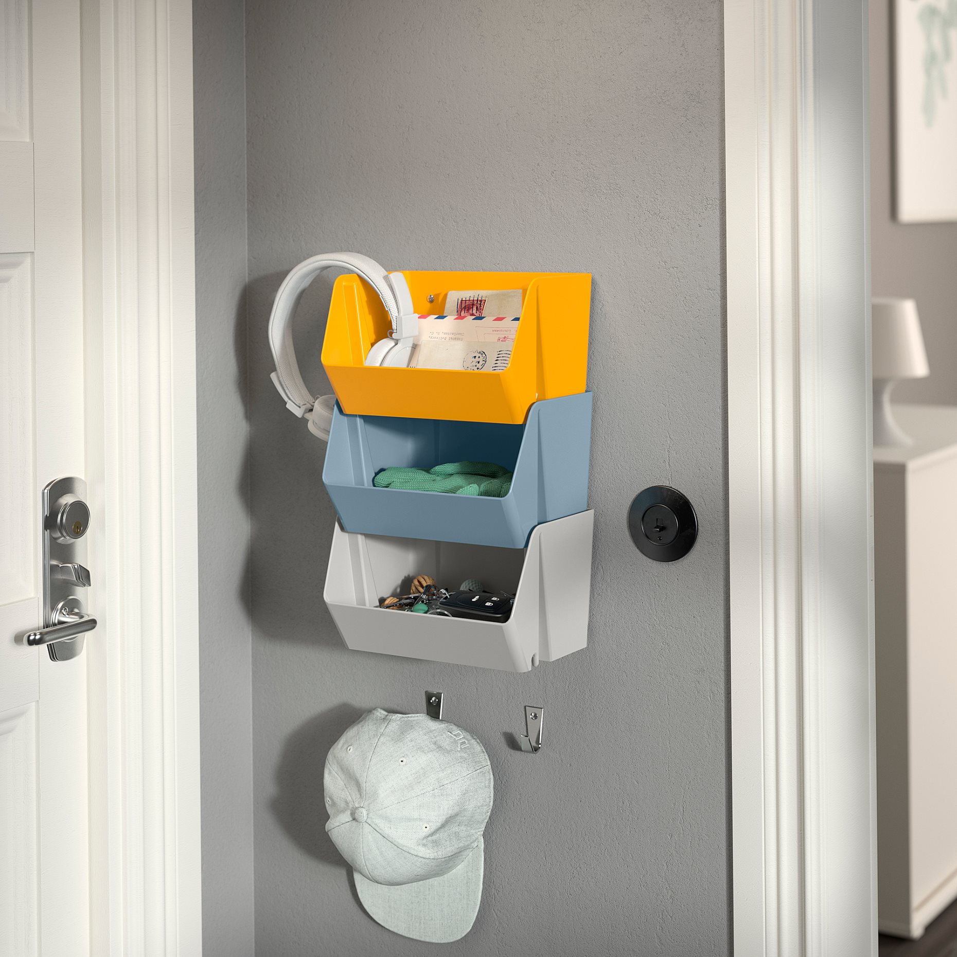 FODERTRÅG, οργάνωση γραφείου/τοίχου, 25x18x15 cm, 305.907.61