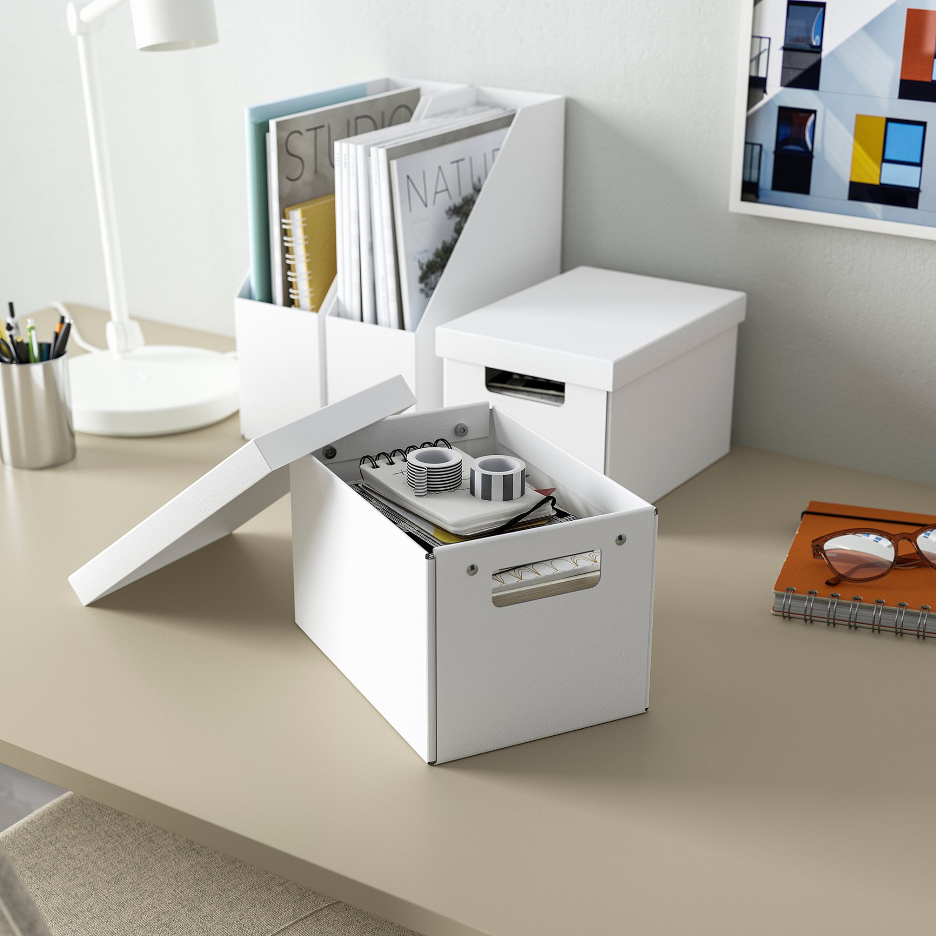 FJÄDERHARV, κουτί αποθήκευσης με καπάκι, 18x25x16 cm, 305.968.95