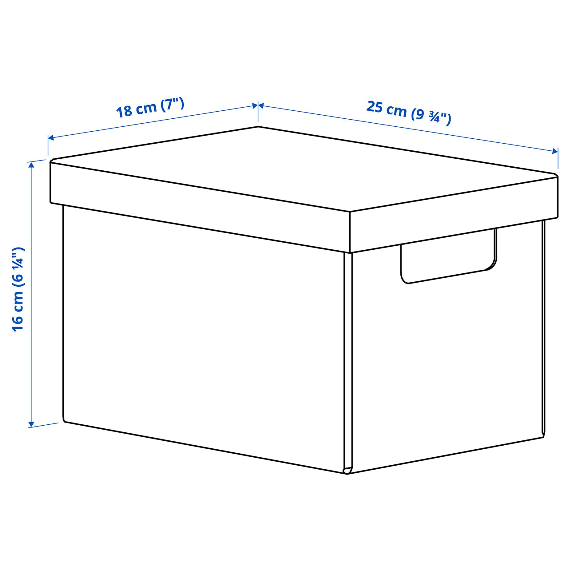 FJÄDERHARV, κουτί αποθήκευσης με καπάκι, 18x25x16 cm, 305.968.95
