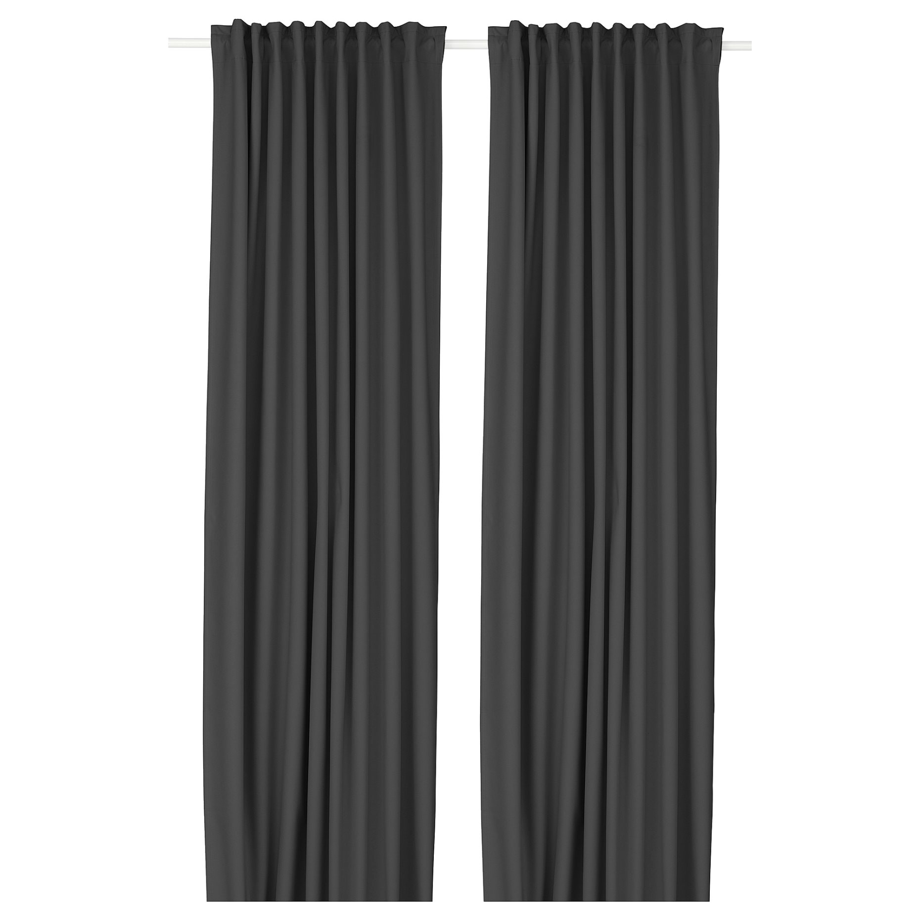 KORGMOTT, block-out curtains with heading tape/1 pair, 145x300 cm, 305.971.59