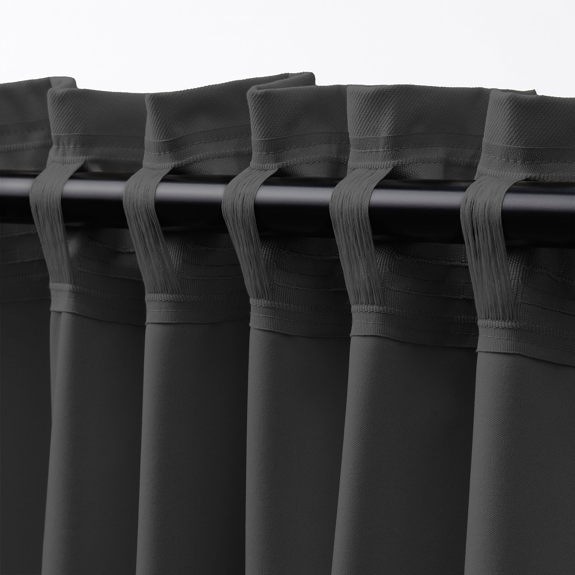 KORGMOTT, block-out curtains with heading tape/1 pair, 145x300 cm, 305.971.59